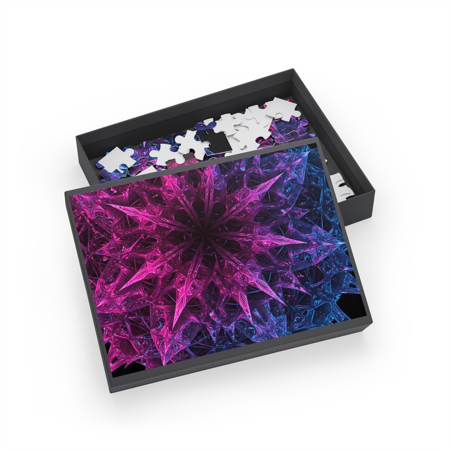 Colorful Fractal Star Puzzle - 500-Piece Jigsaw for Relaxation & Fun