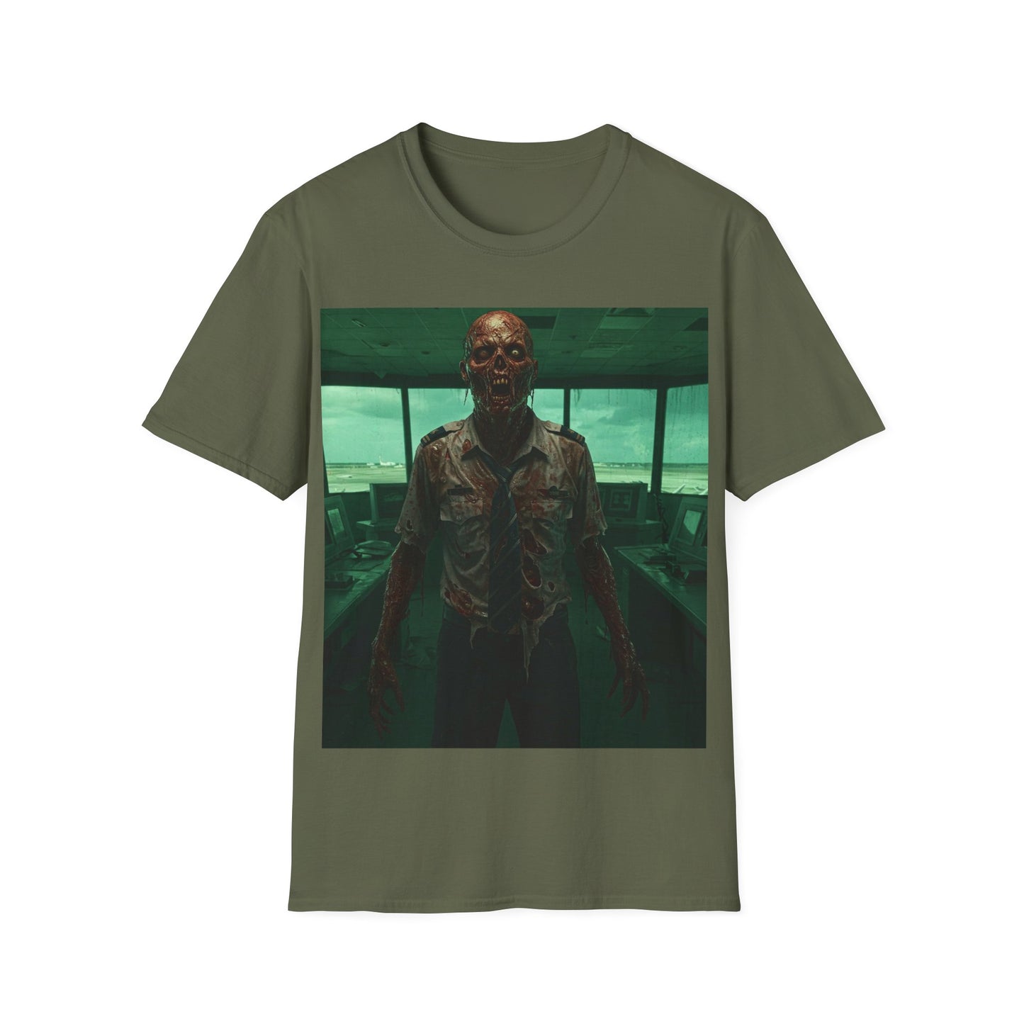 UK - Unisex Softstyle Zombie Graphic Tee - Perfect for Halloween and Horror Fans
