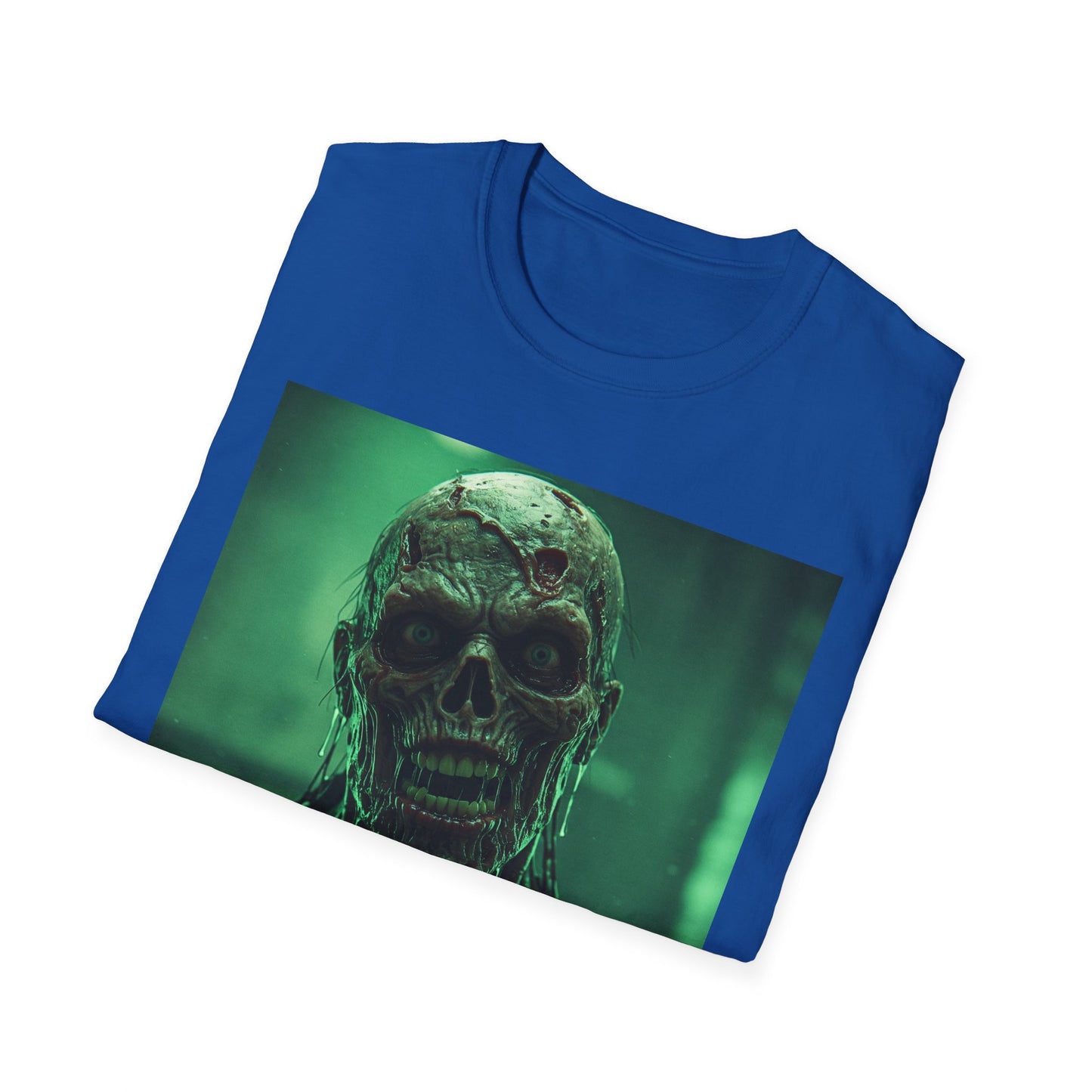 Apocalyptic Portrait Tee, bold, decaying zombie graphic