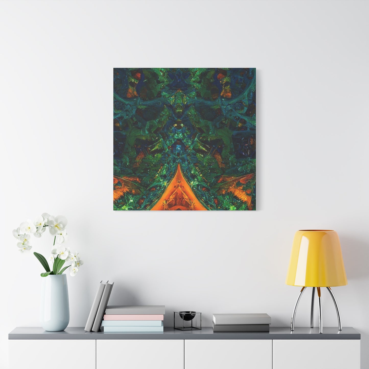 Vibrant Abstract Fractal Art Canvas Print