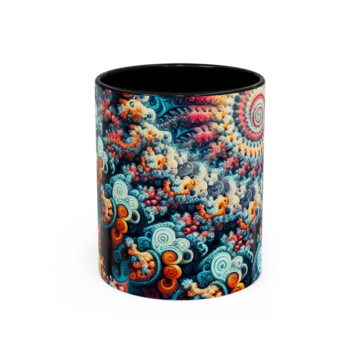 Colorful Fractal Coffee Mug - 11oz & 15oz - Perfect for Art Lovers