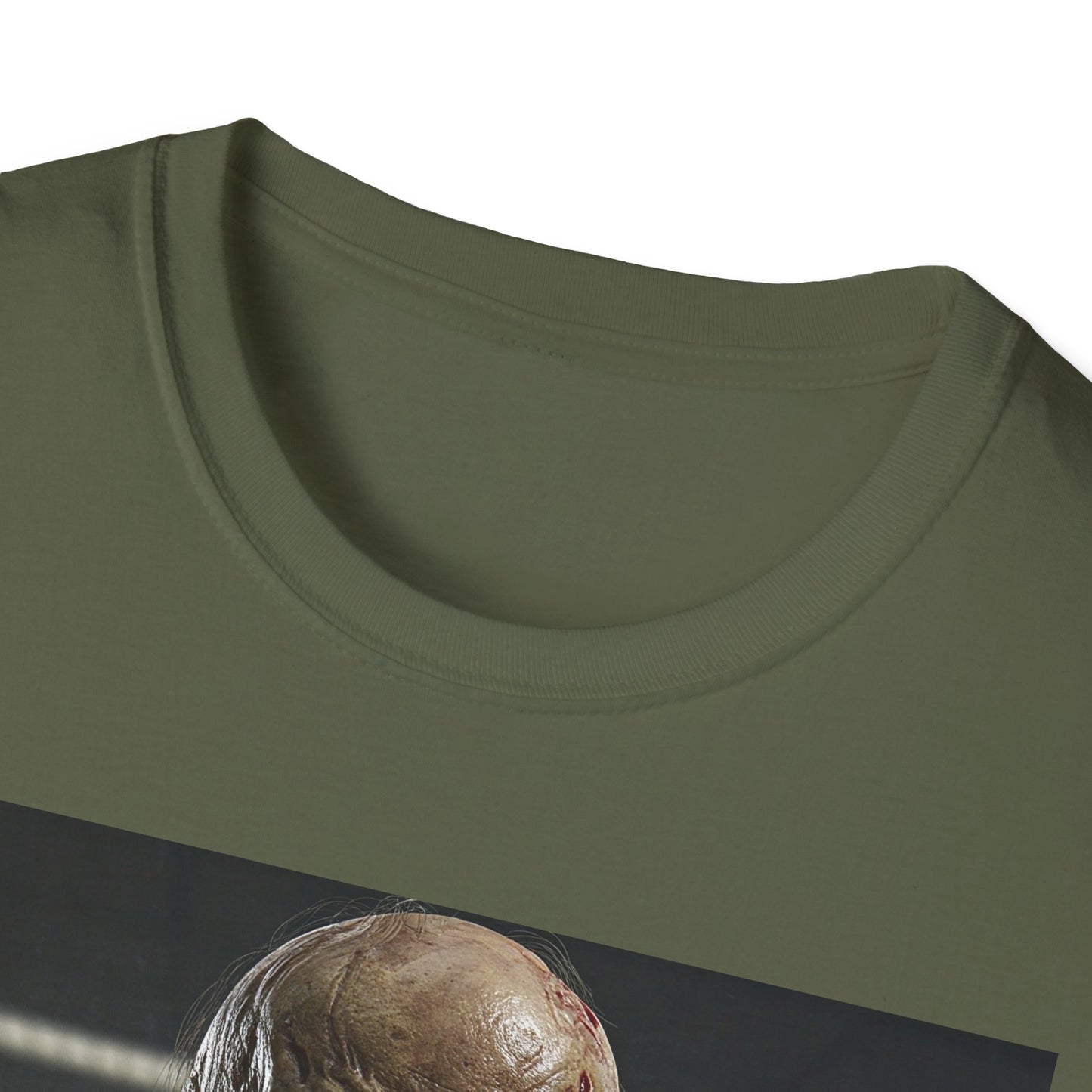 Creepy Zombie Businessman Unisex Softstyle T-Shirt