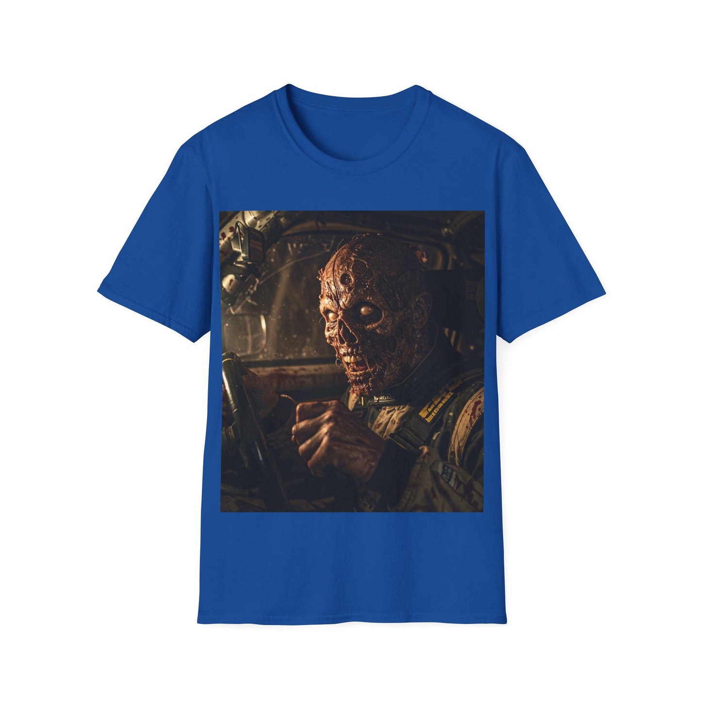 UK - Horror-Inspired Unisex Softstyle T-Shirt - Perfect for Halloween and Movie Buffs