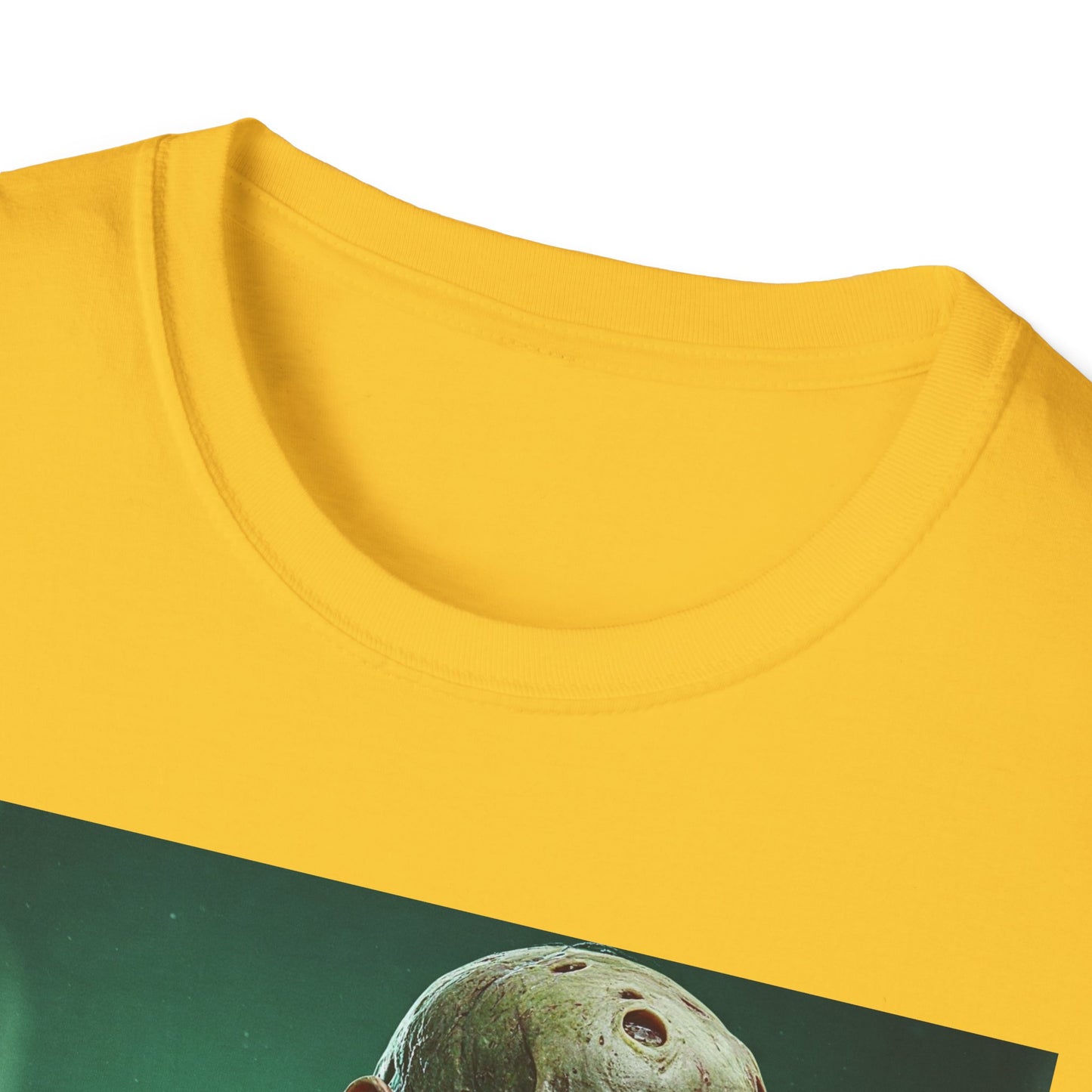 Apocalyptic Portrait Tee, bold, decaying zombie graphic