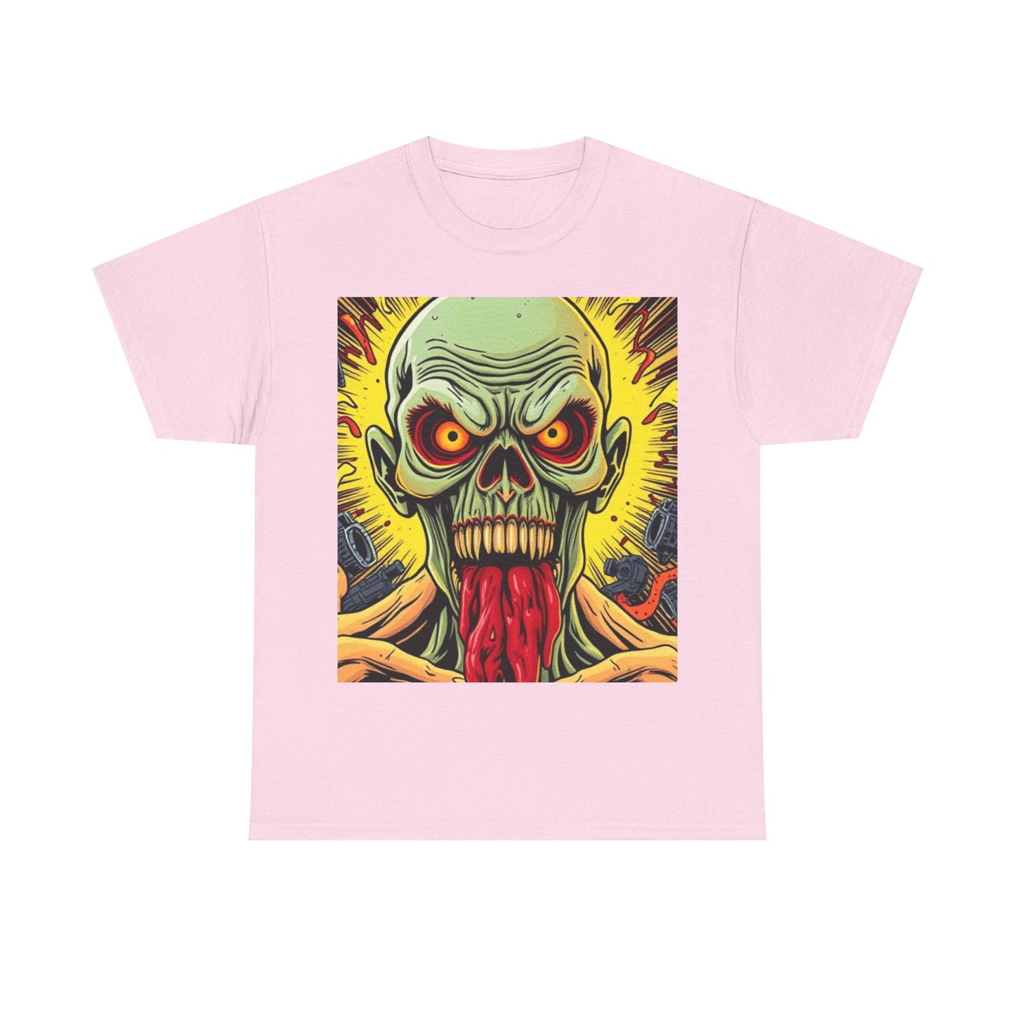 UK - Graphic Unisex Heavy Cotton - Vibrant Zombie Design