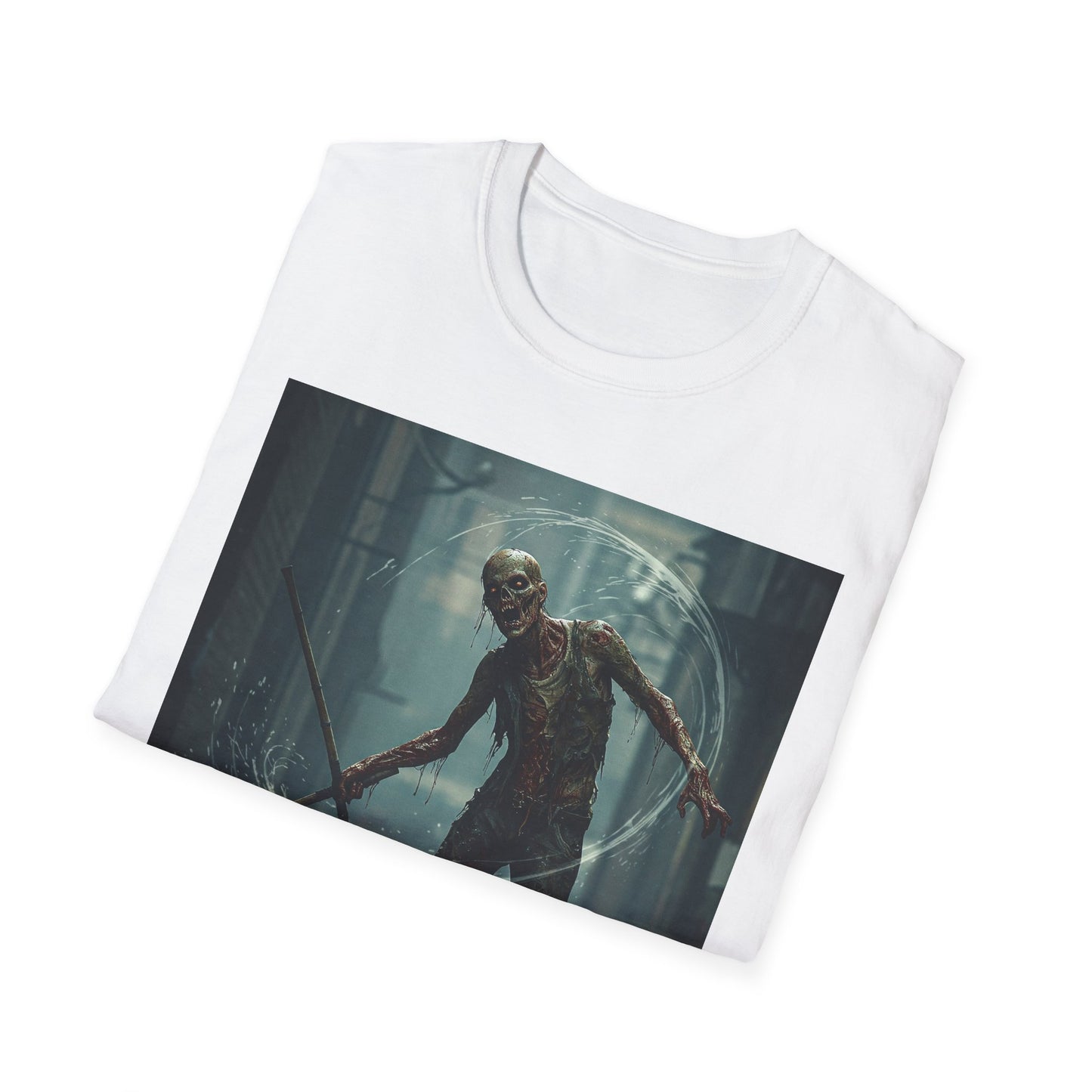 Unisex Softstyle Horror Graphic T-Shirt - Spooky Monster Design