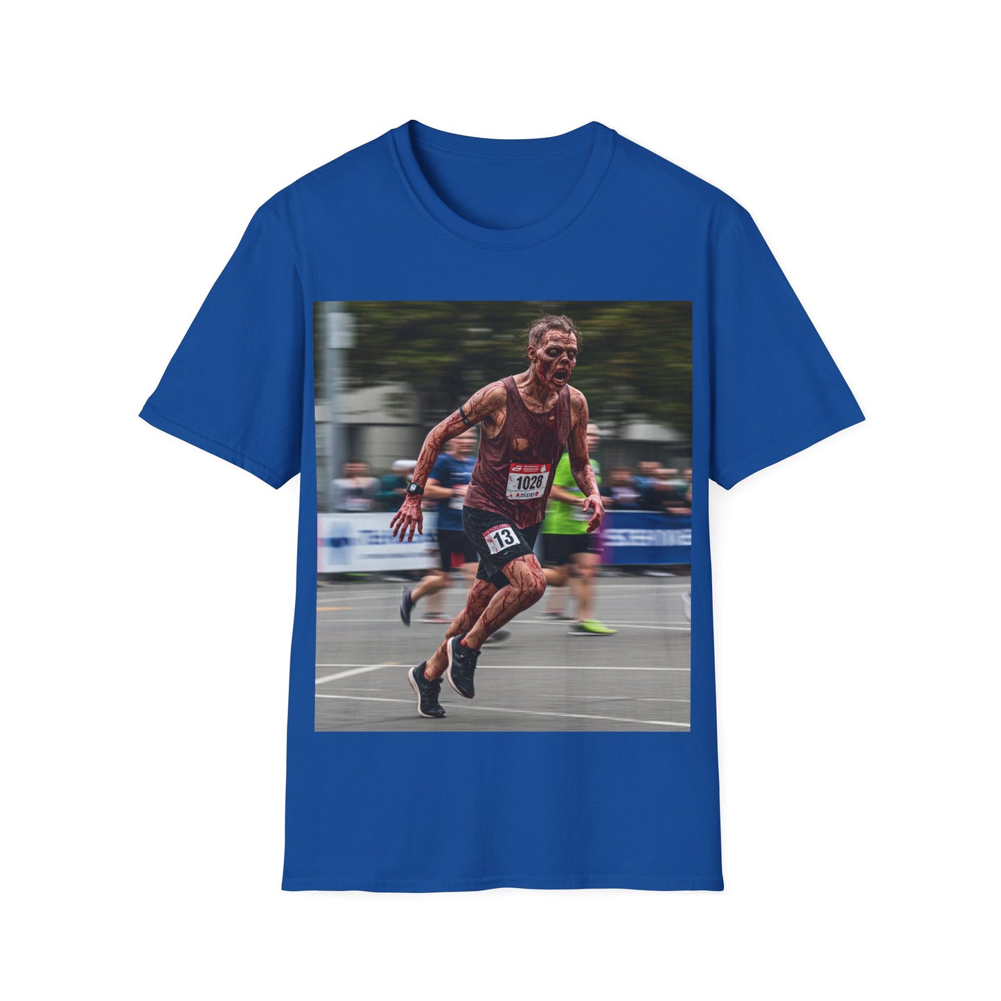 UK - Motivational Run Unisex Softstyle T-Shirt - Perfect for Runners and Fitness Enthusiasts