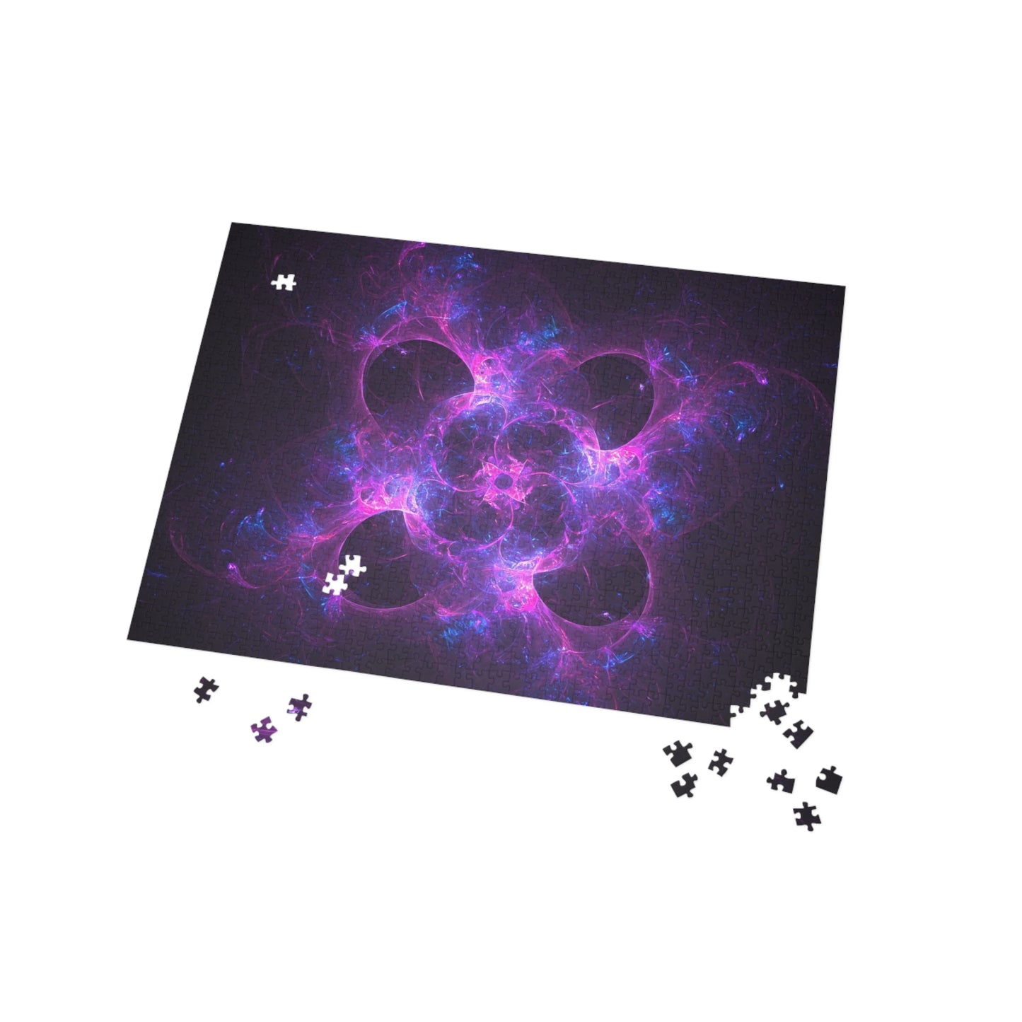 Vibrant Cosmic Puzzle (96-1000 Pieces) - Stunning Fractal Design for Relaxation and Fun