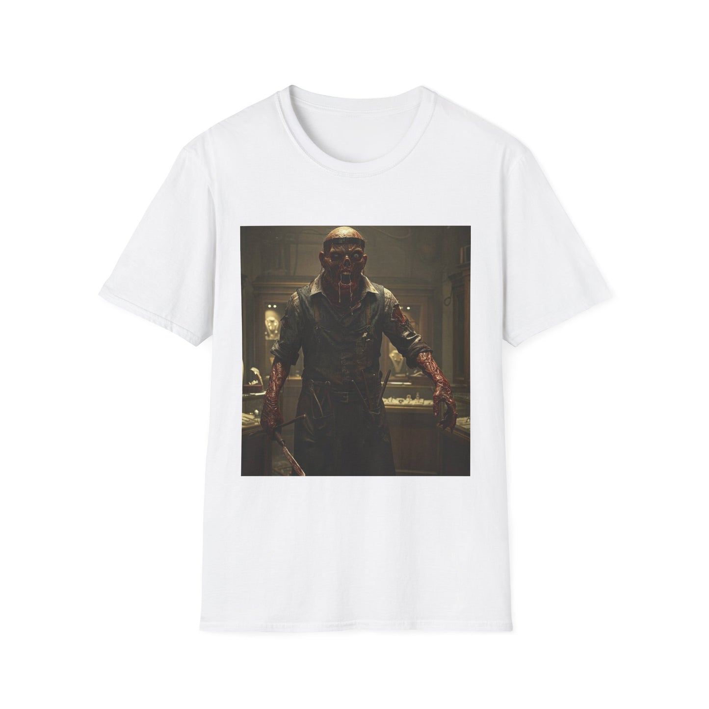 Unisex Horror-Themed Softstyle T-Shirt - Perfect for Halloween and Cosplay