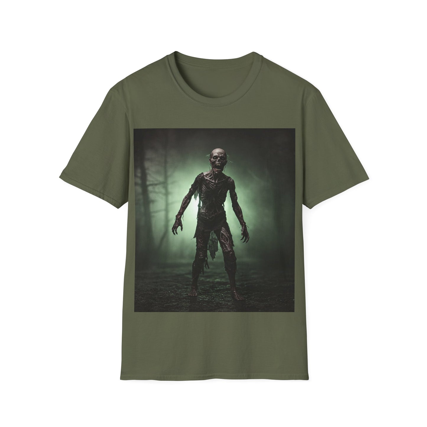 UK - Unisex Horror Graphic Tee - Spooky Zombie Design for Halloween