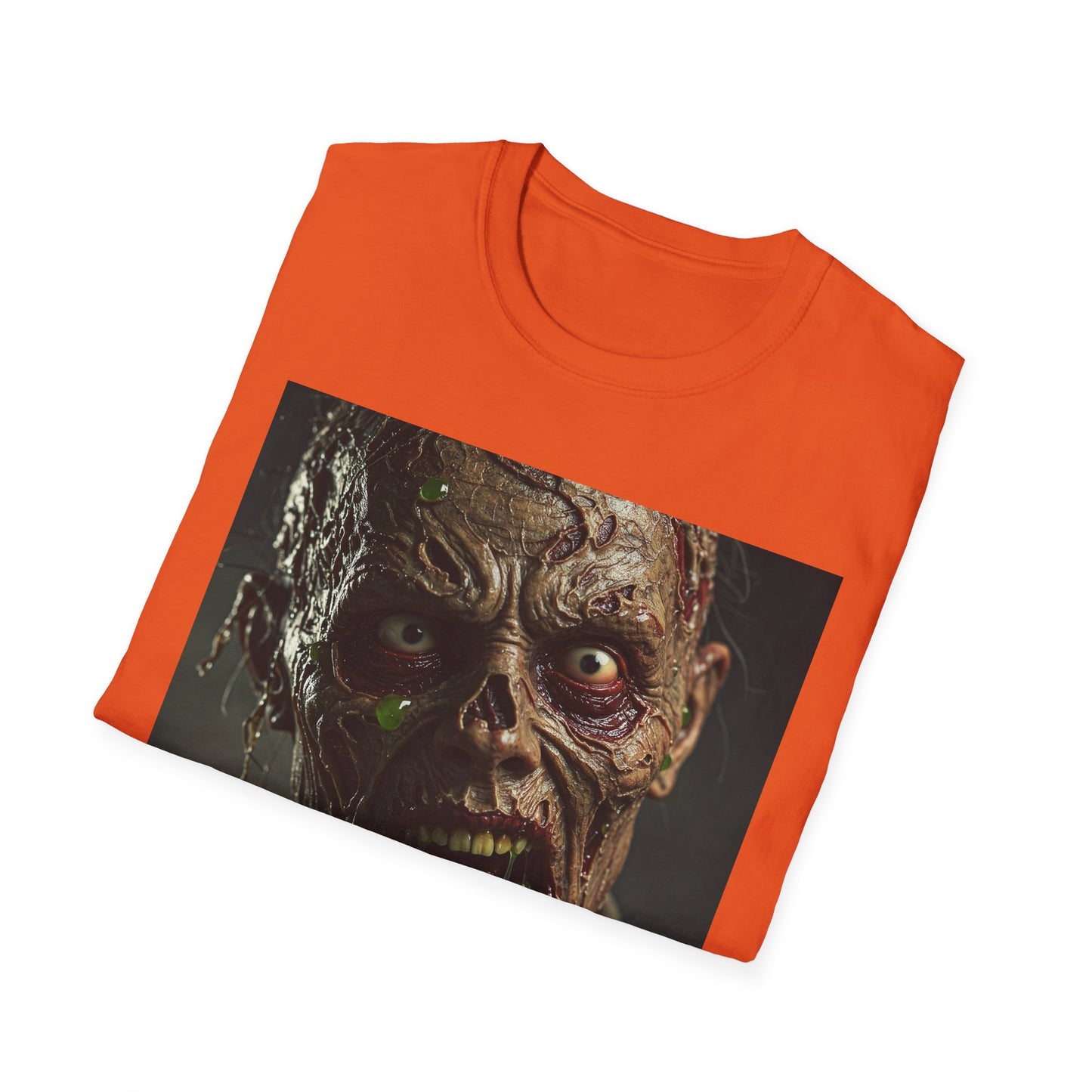Apocalyptic Portrait Tee, bold, decaying zombie graphic