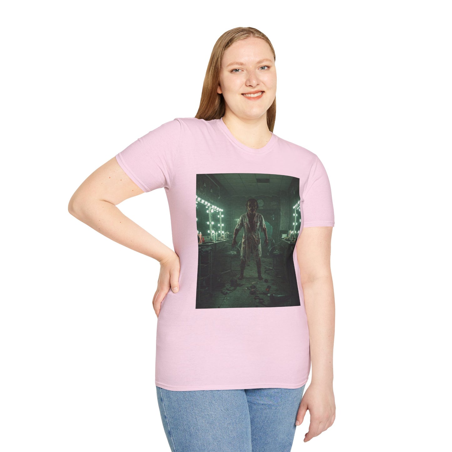 Creepy Horror Unisex Softstyle T-Shirt - Perfect for Halloween