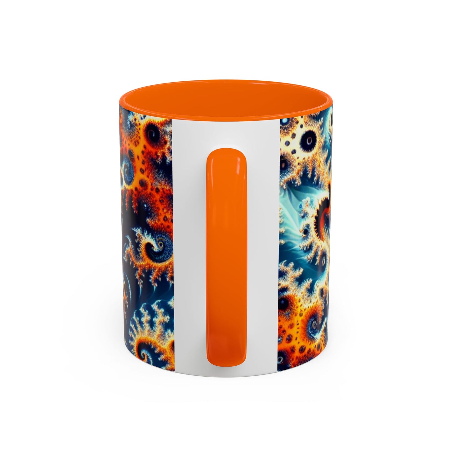 Vibrant Spiral Design Coffee Mug - 11/15oz Ceramic Accent Cup for Art Lovers