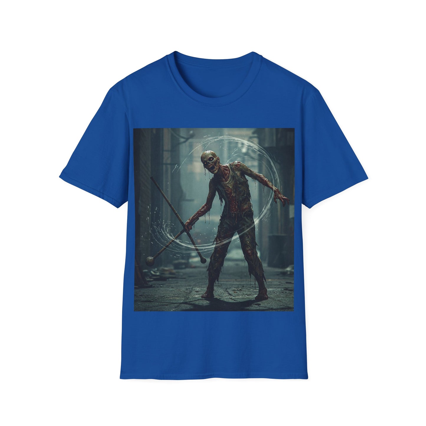 UK - Unisex Softstyle Horror Graphic T-Shirt - Spooky Monster Design