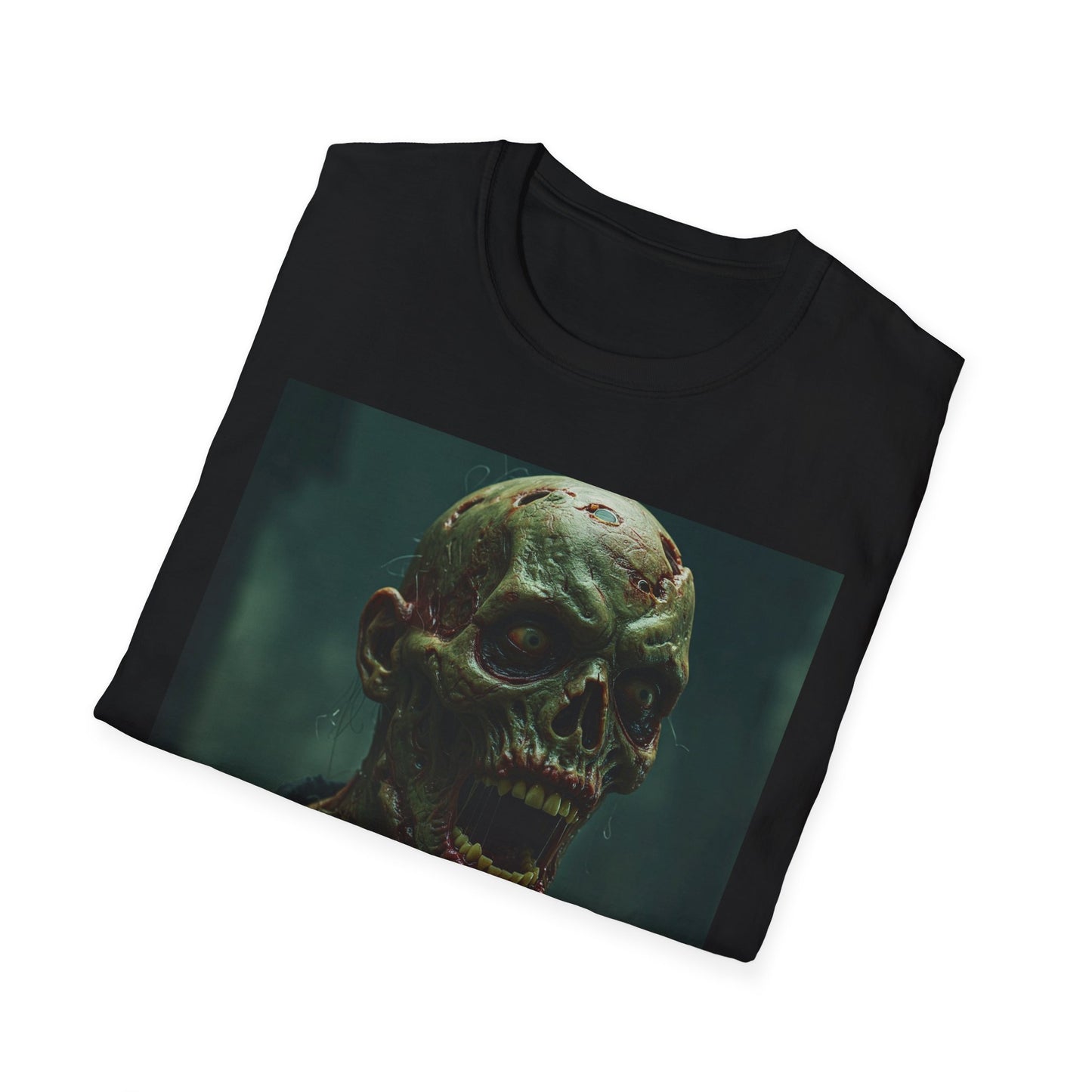Chilling Skull Apocalyptic Portrait Tee, bold, decaying zombie graphic