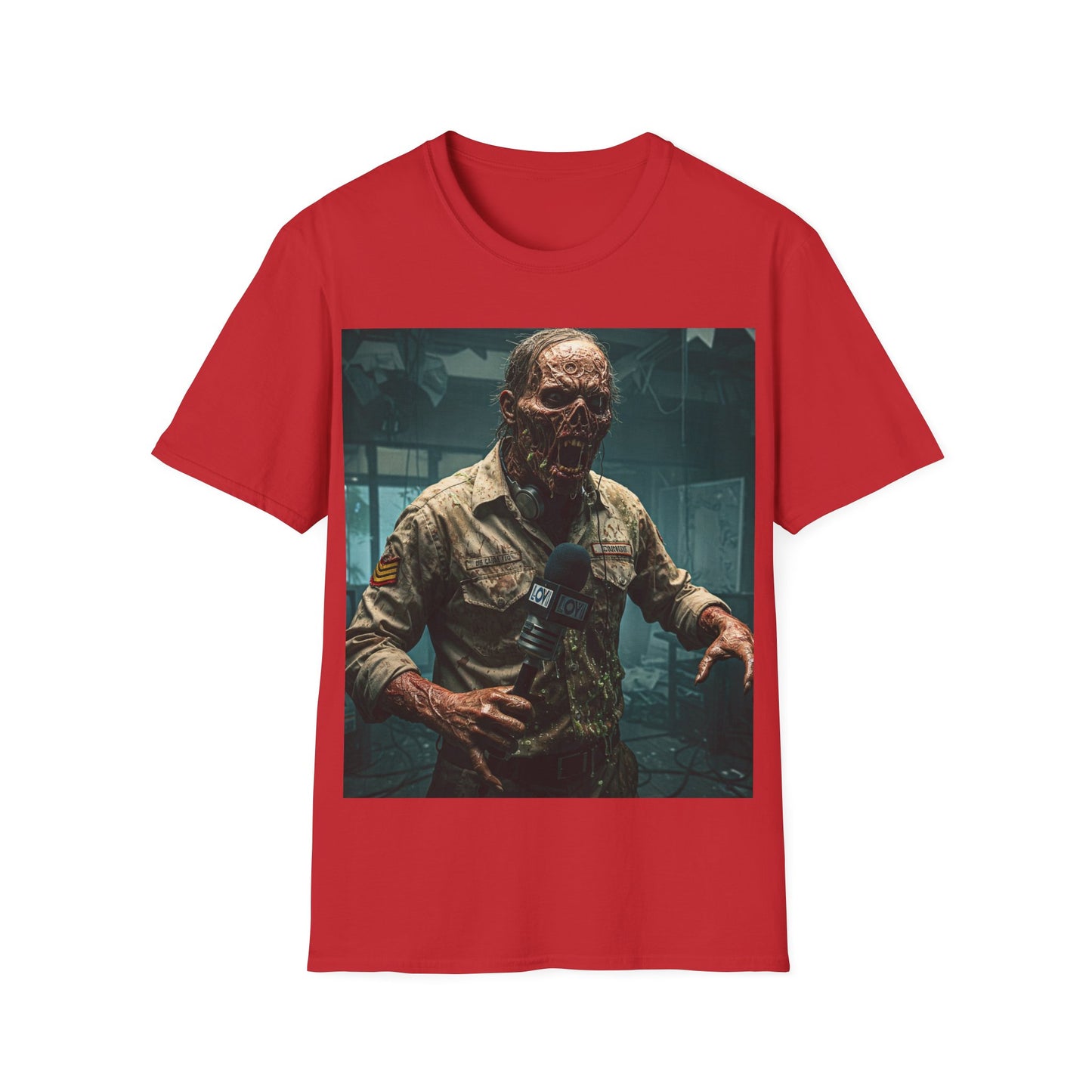 UK - Horror-Inspired Unisex Softstyle T-Shirt - Perfect for Halloween and Horror Fans