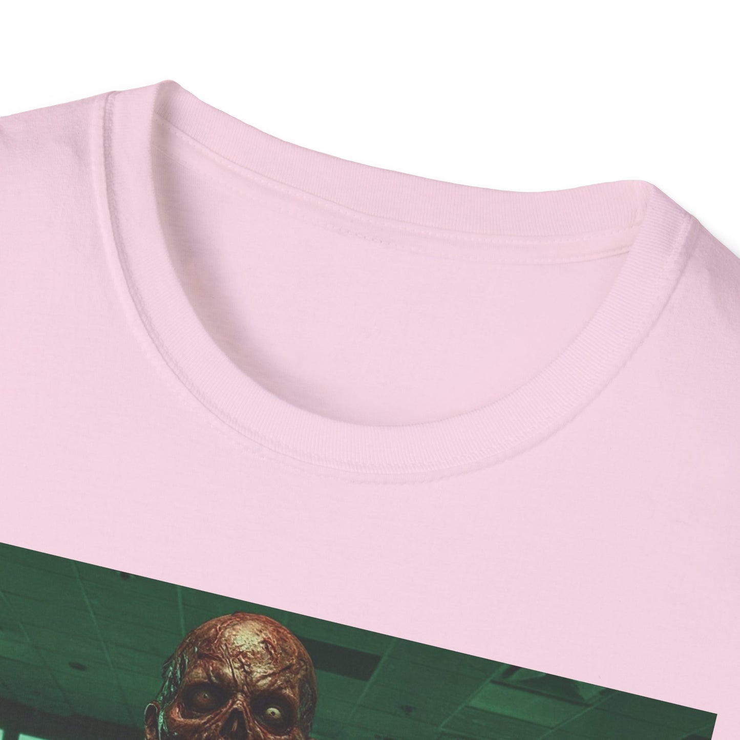 Unisex Softstyle Zombie Graphic Tee - Perfect for Halloween and Horror Fans