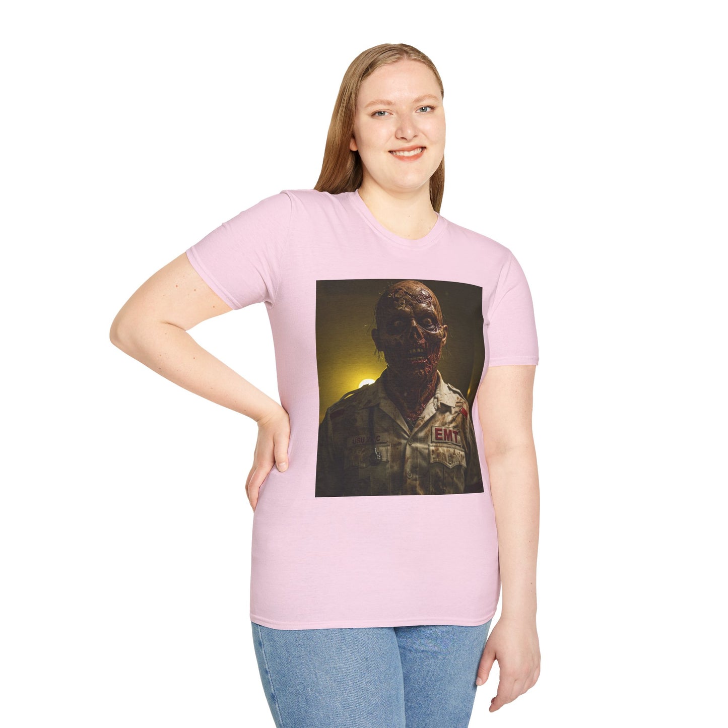 Zombie EMT Unisex Softstyle T-Shirt - Horror Apparel for Halloween