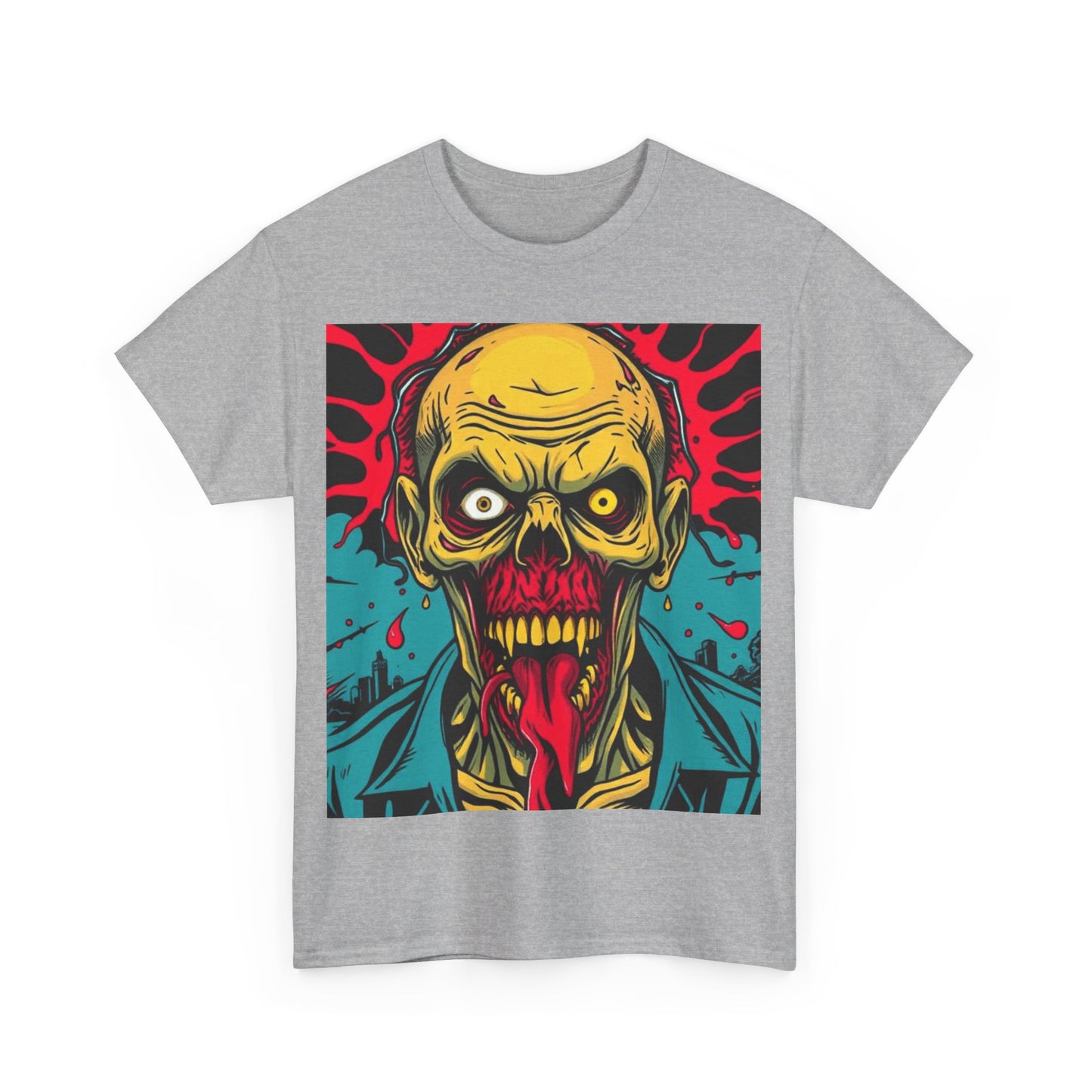 UK - Spooky Zombie Graphic Tee for Halloween