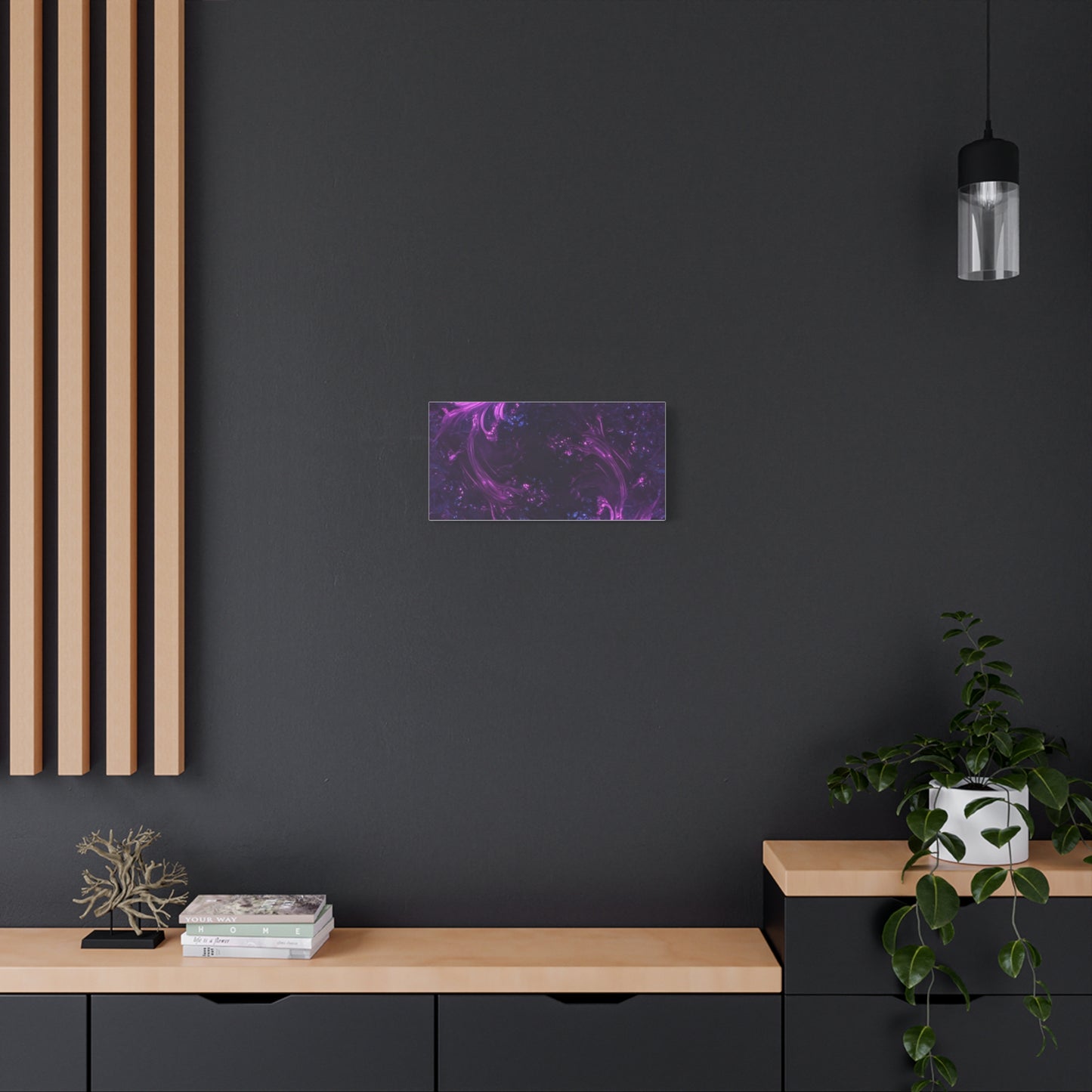 Abstract Purple Fractal Canvas Print - Artistic Wall Décor