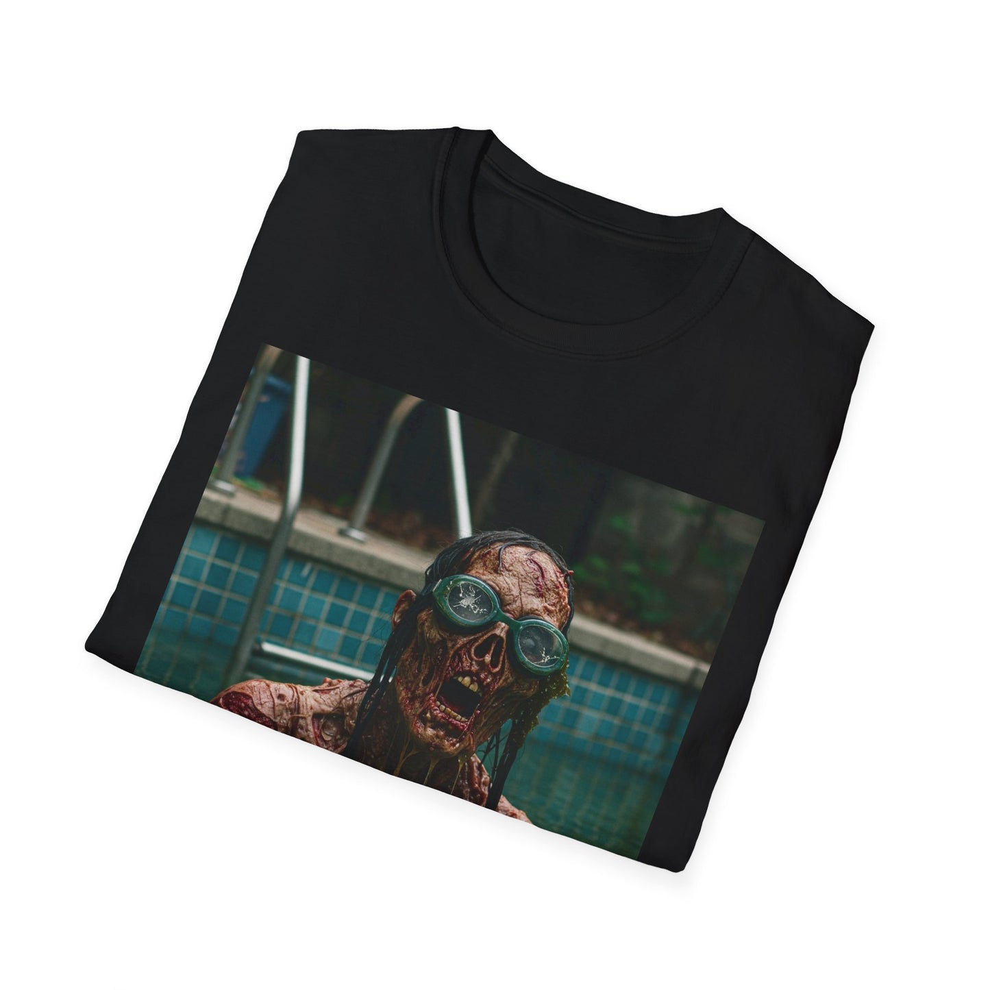 Chilling Horror Unisex Softstyle T-Shirt - Spooky Monster Design