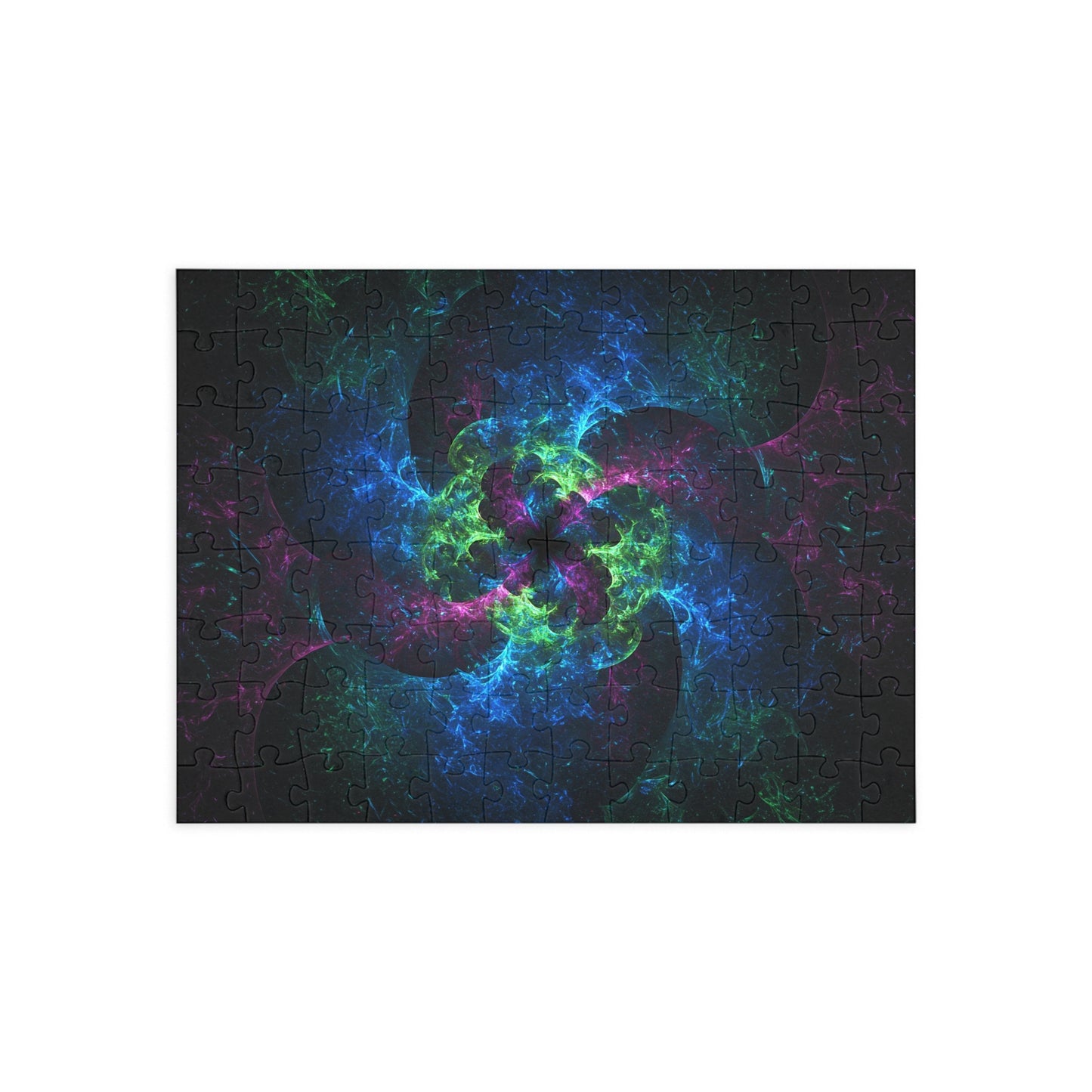Vibrant Fractal Puzzle - 96, 252, 500, 1000-Piece Options for Relaxation and Fun