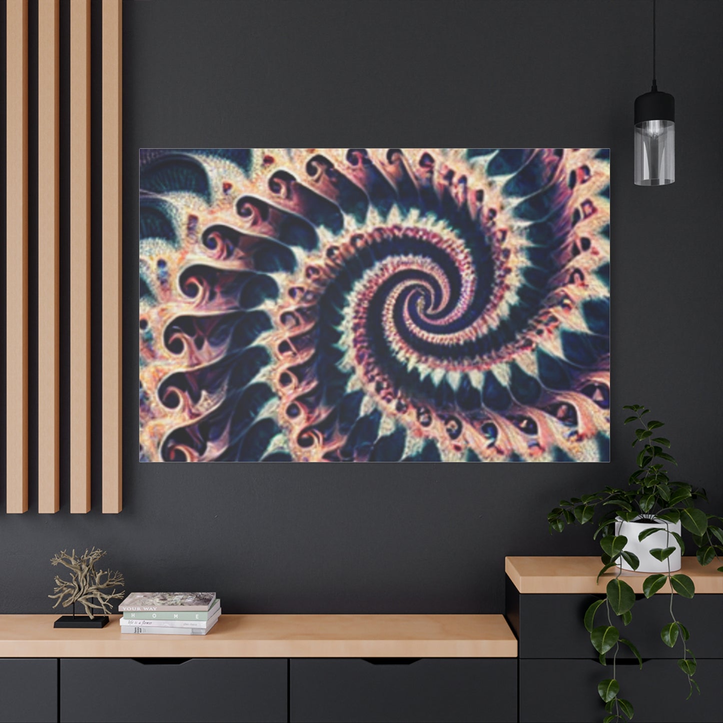 Abstract Spiral Art Canvas Print - Modern Home Decor for Art Lovers