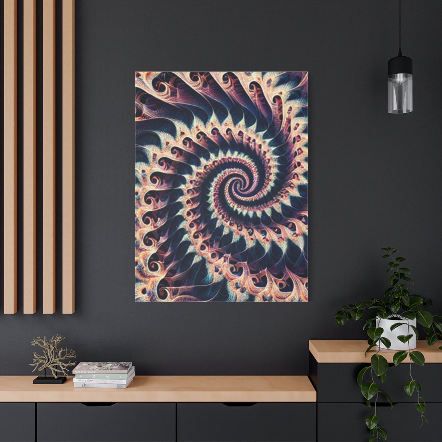 Abstract Spiral Art Canvas Print - Modern Home Decor for Art Lovers