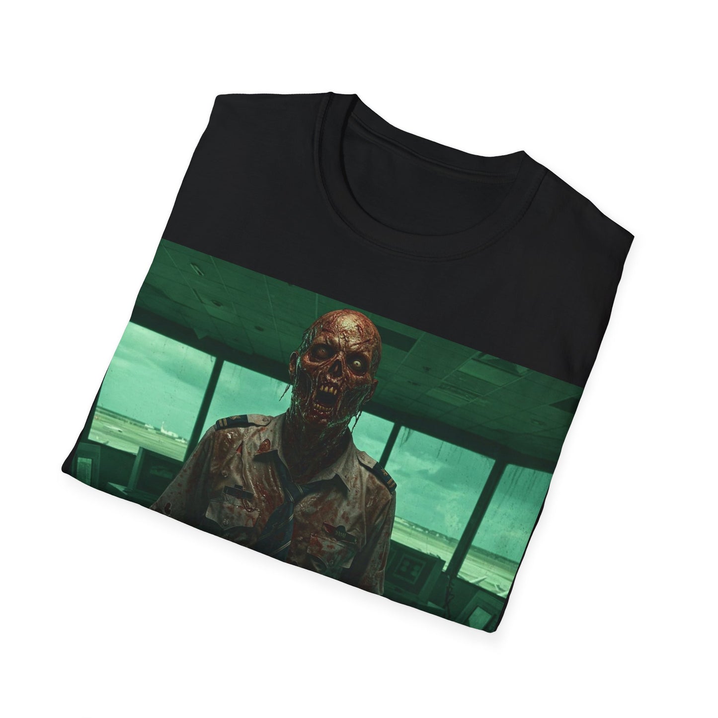 UK - Unisex Softstyle Zombie Graphic Tee - Perfect for Halloween and Horror Fans