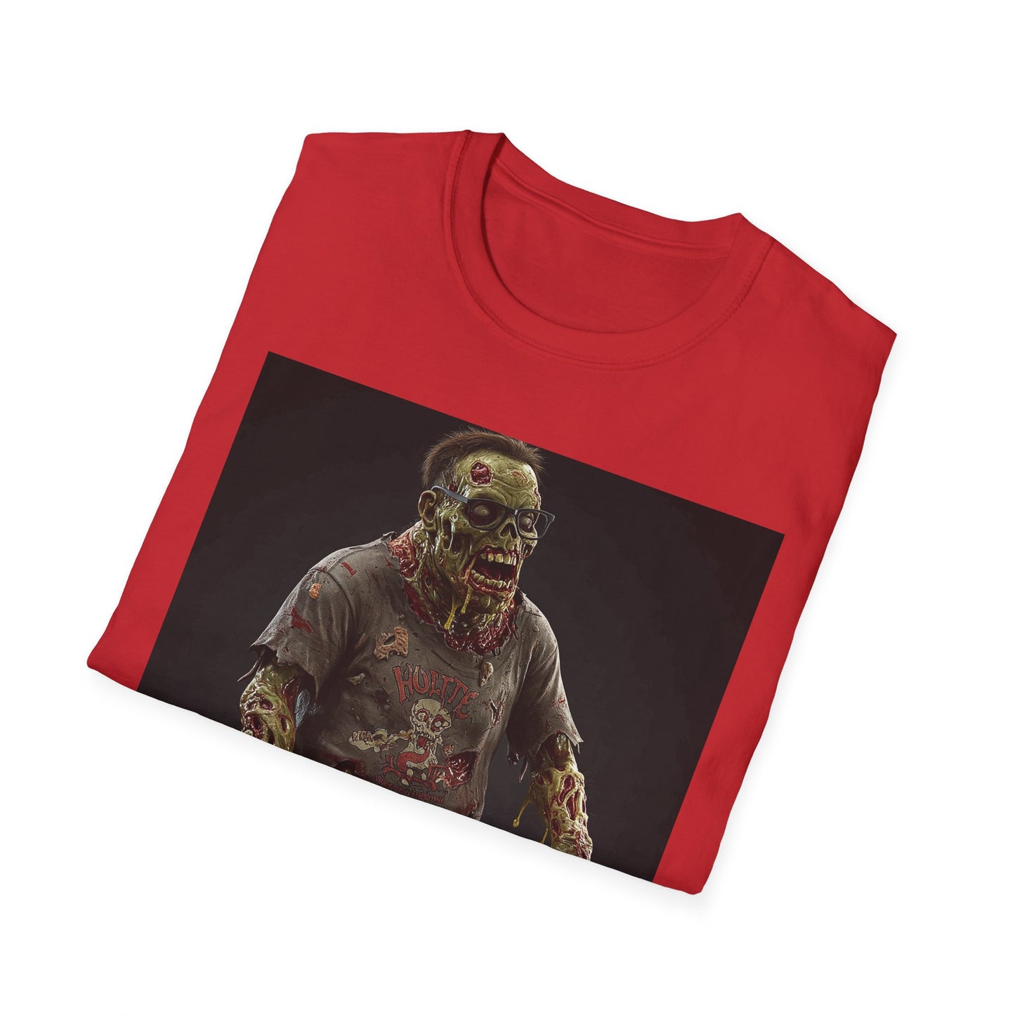 Zombie Graphic Unisex Softstyle T-Shirt - Perfect for Halloween and Casual Wear