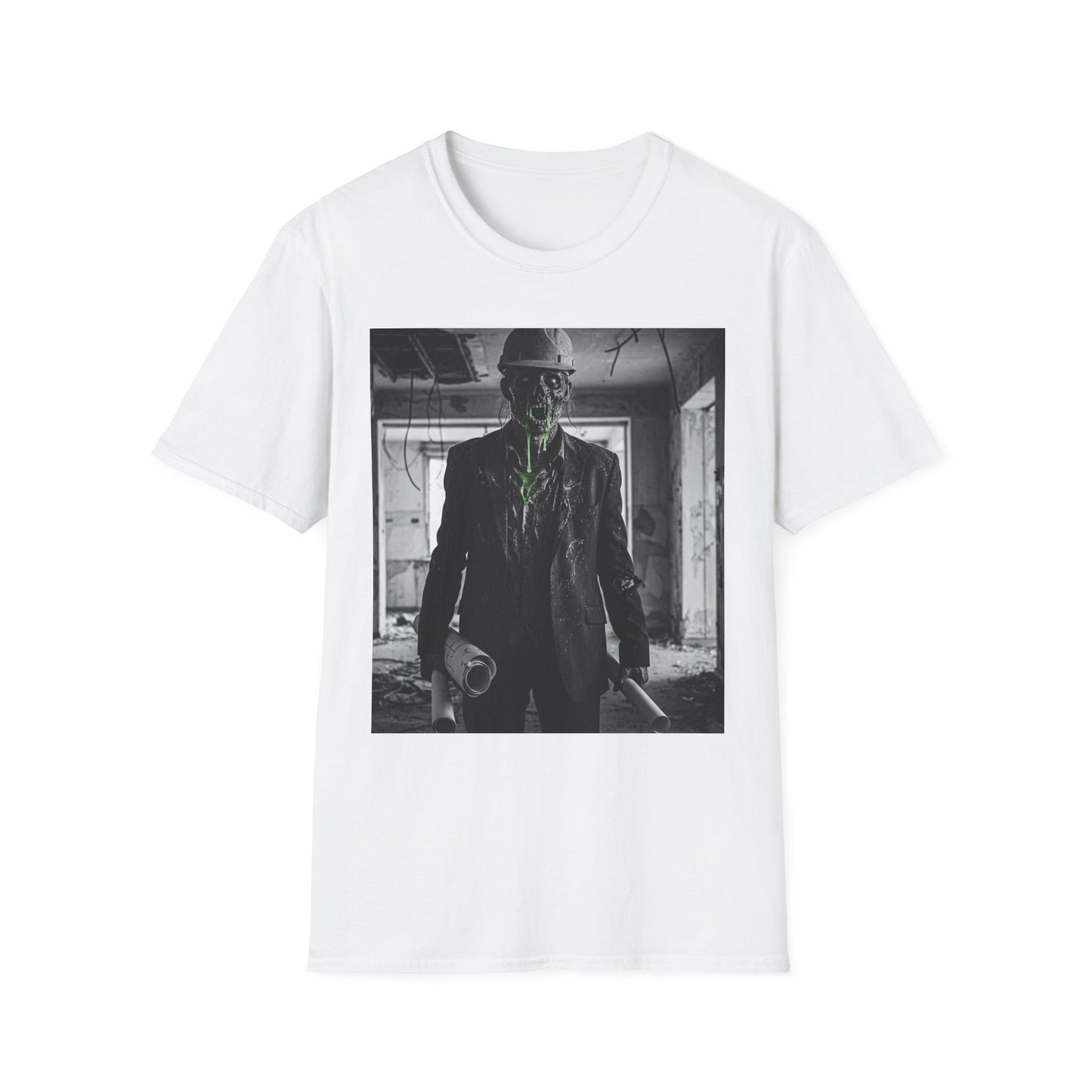 Unisex Softstyle T-Shirt with Creepy Monster Design - Perfect for Halloween and Horror Fans