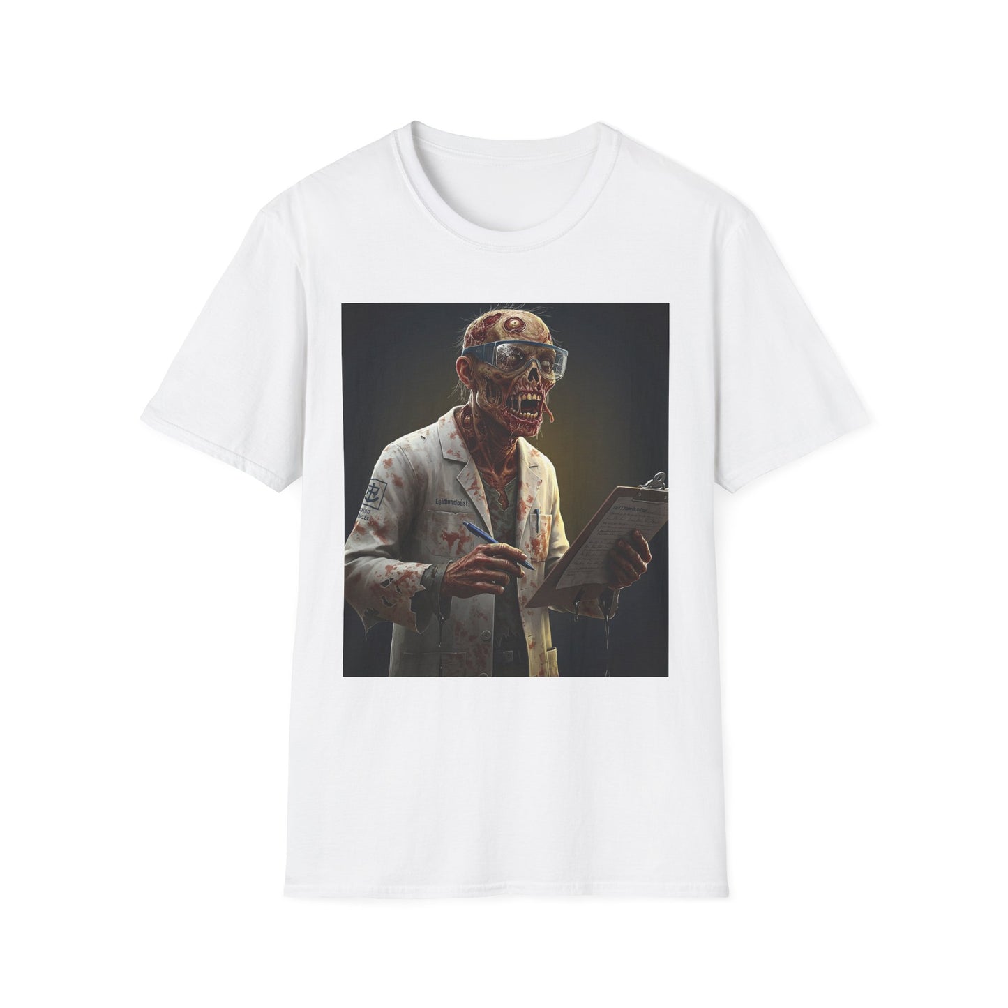 Zombie Doctor Graphic T-Shirt for Horror Fans