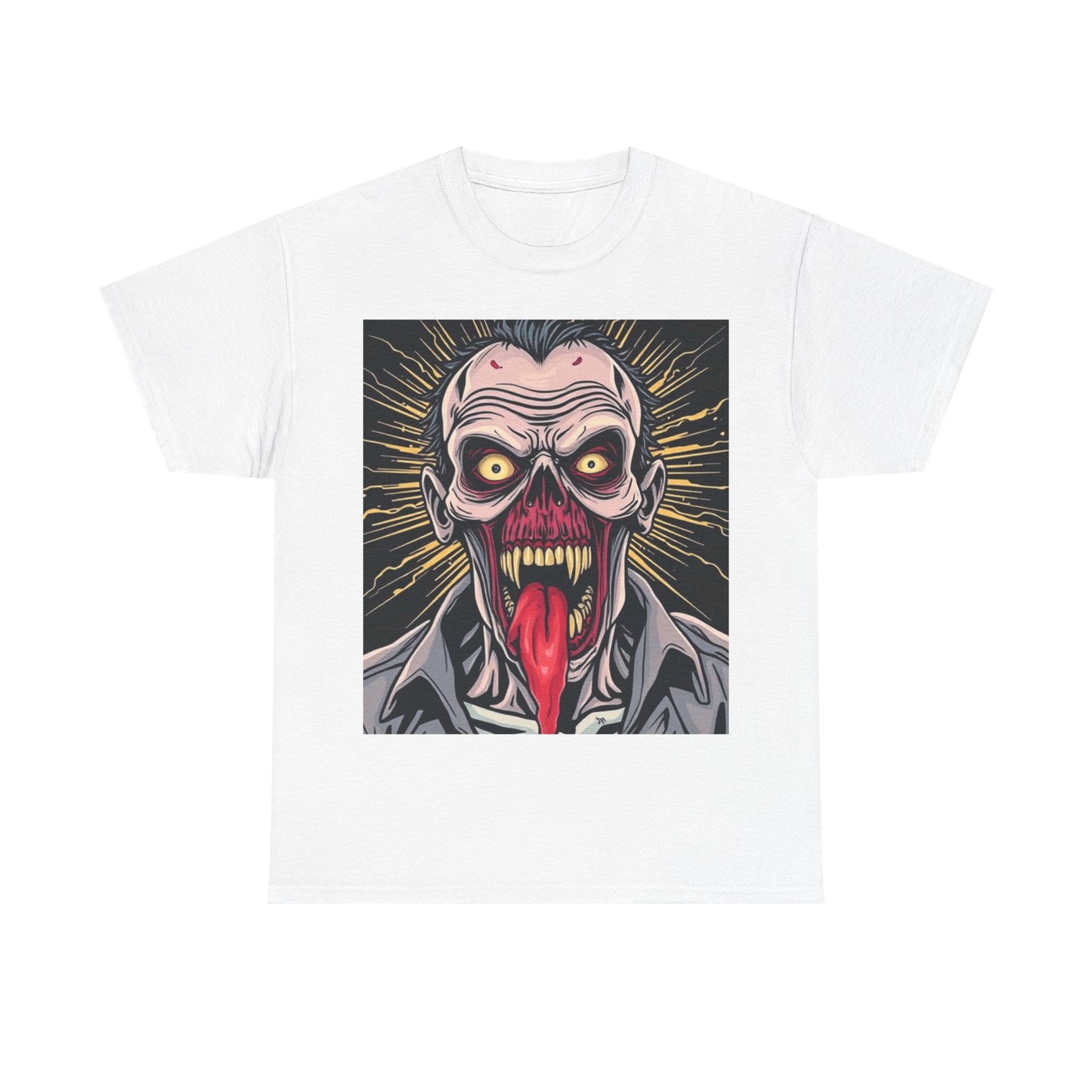UK - Vintage Horror Graphic Unisex Heavy Cotton Tee