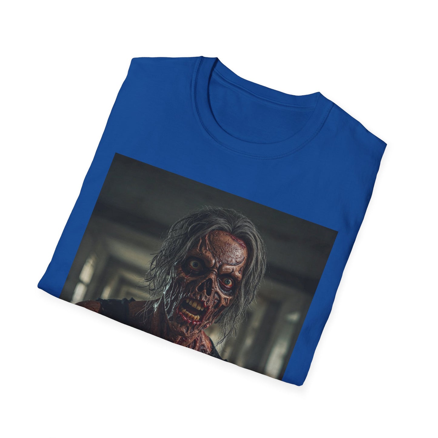Apocalyptic Portrait Tee, bold, decaying zombie graphic