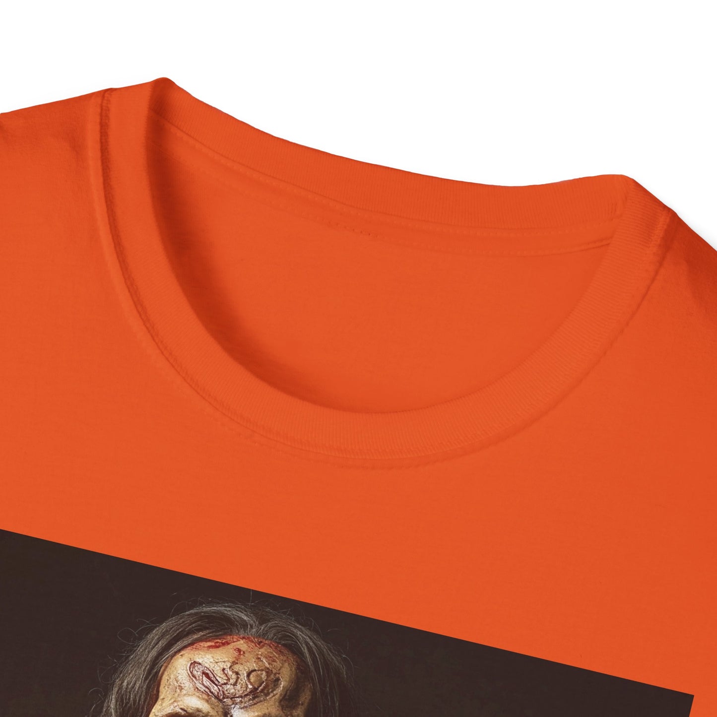 Apocalyptic Portrait Tee, bold, decaying zombie graphic
