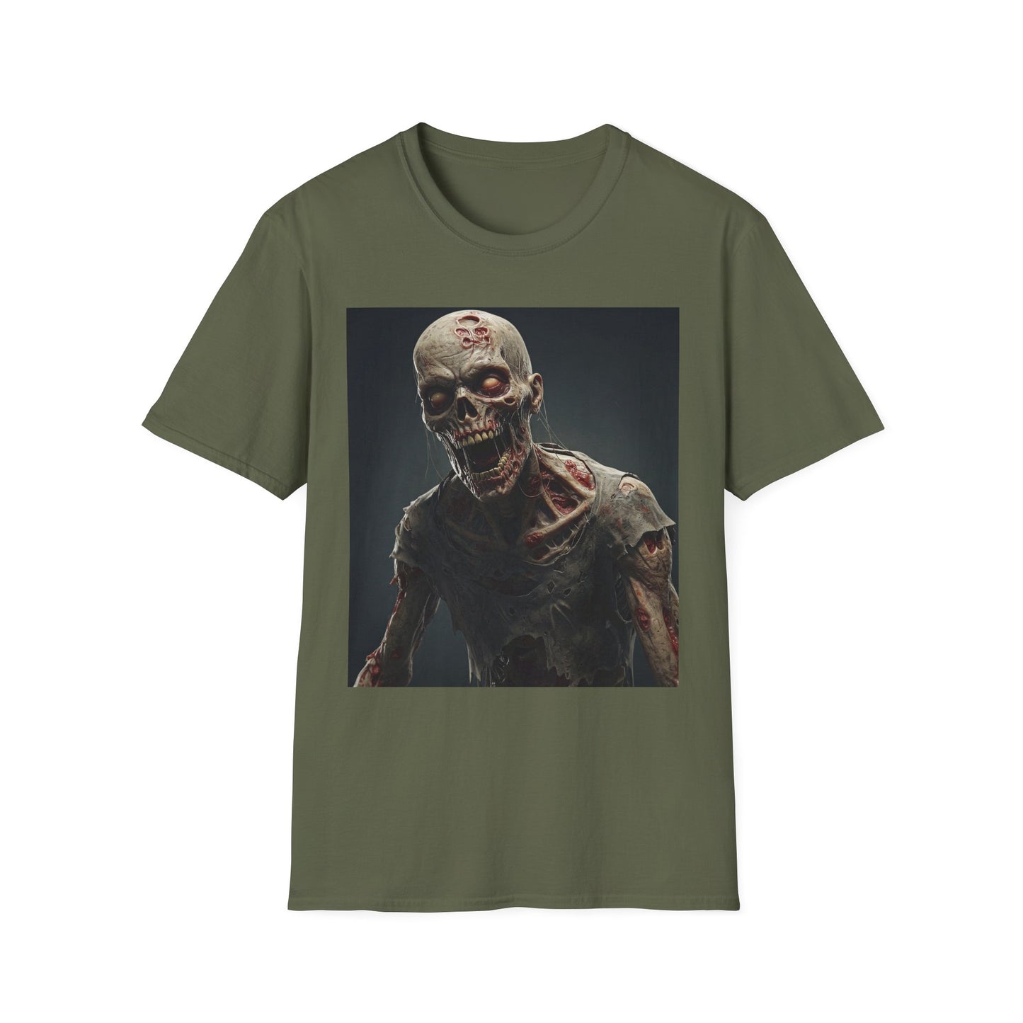 Zombie Graphic Unisex Softstyle T-Shirt | Perfect for Halloween and Horror Fans