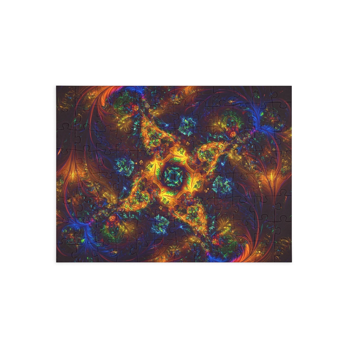 Colorful Fractal Art Puzzle - 1000-Piece Puzzle for Relaxation and Creativity