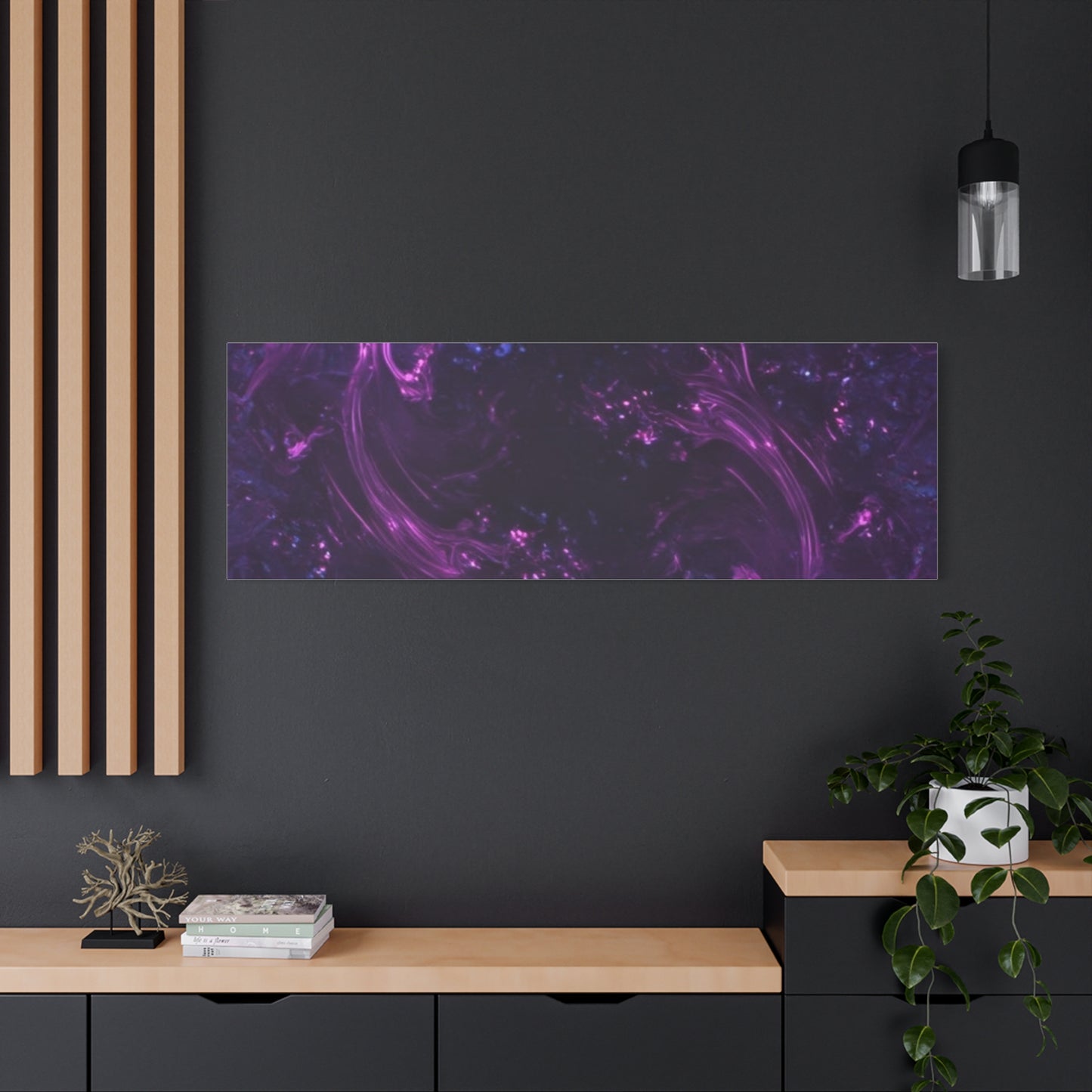 Abstract Purple Fractal Canvas Print - Artistic Wall Décor