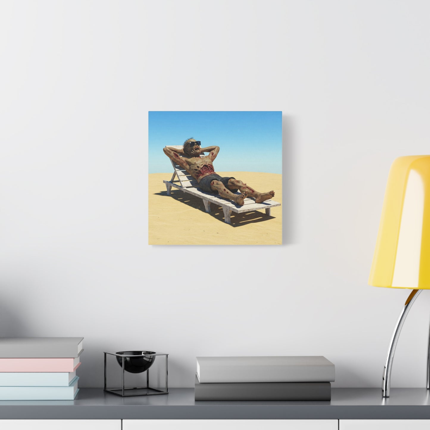 Zombie Beach Bум canvas art - Perfect for Halloween decor and unique gifts