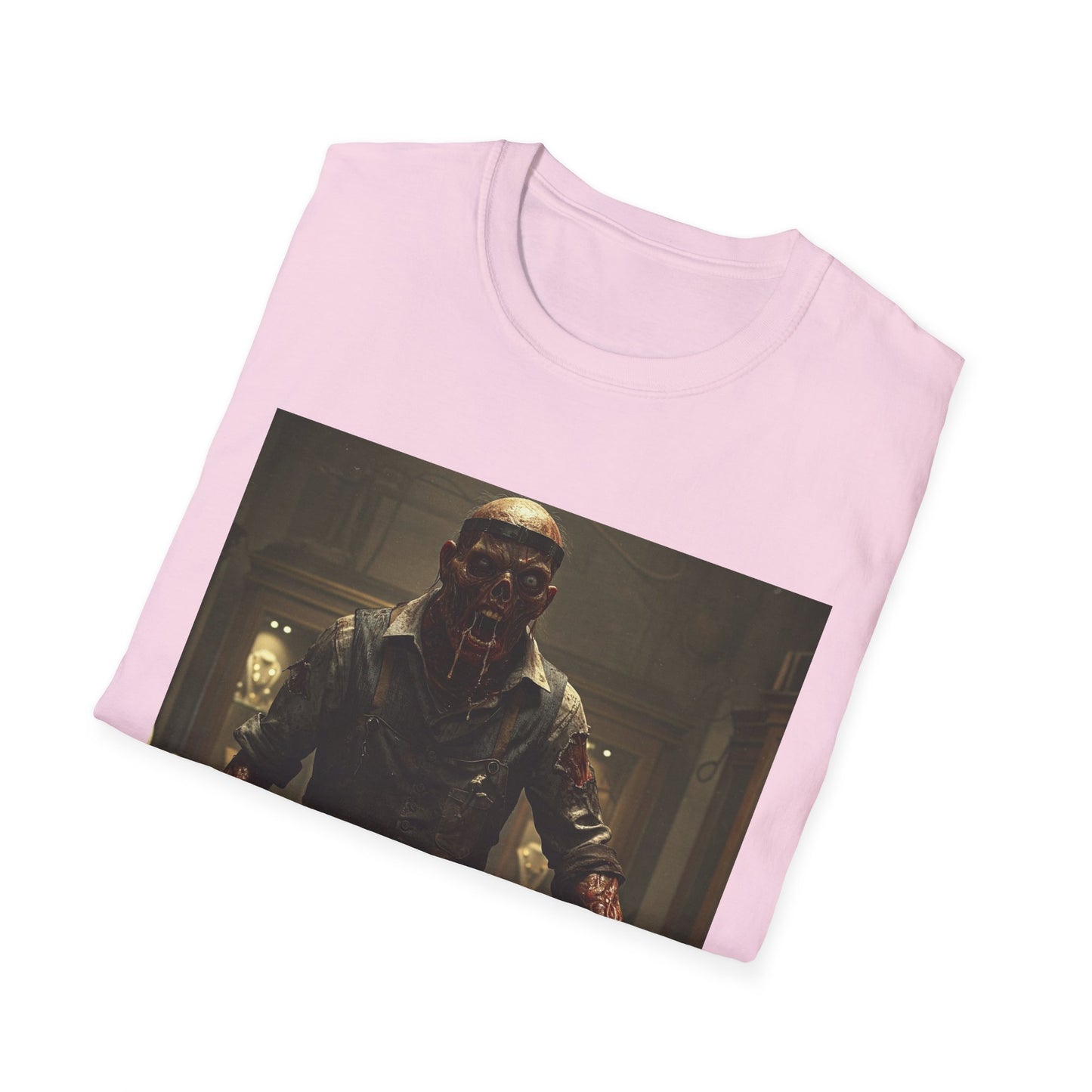 Unisex Horror-Themed Softstyle T-Shirt - Perfect for Halloween and Cosplay