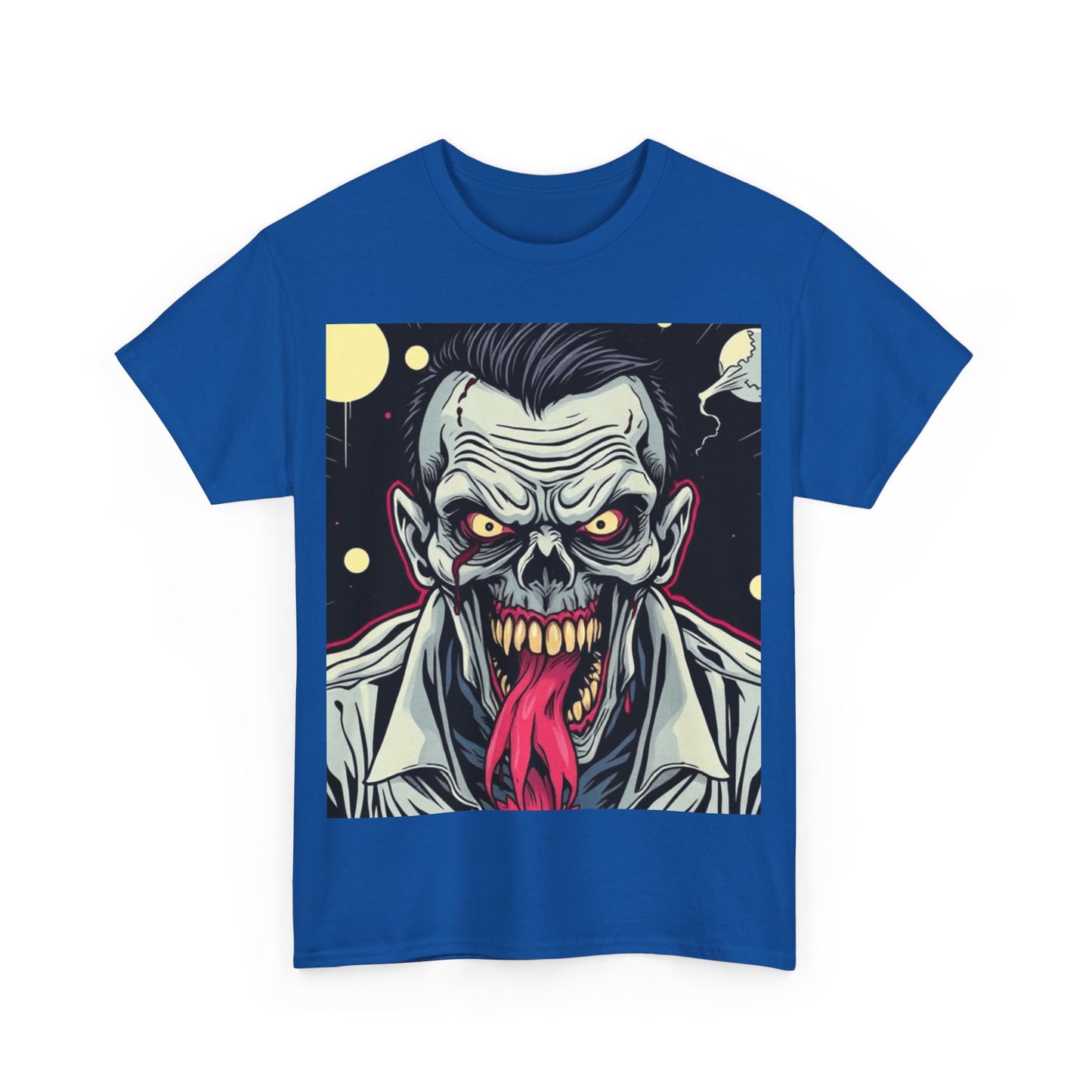 UK - Horror Graphic Tee - Unisex Heavy Cotton Shirt with Zombie Design