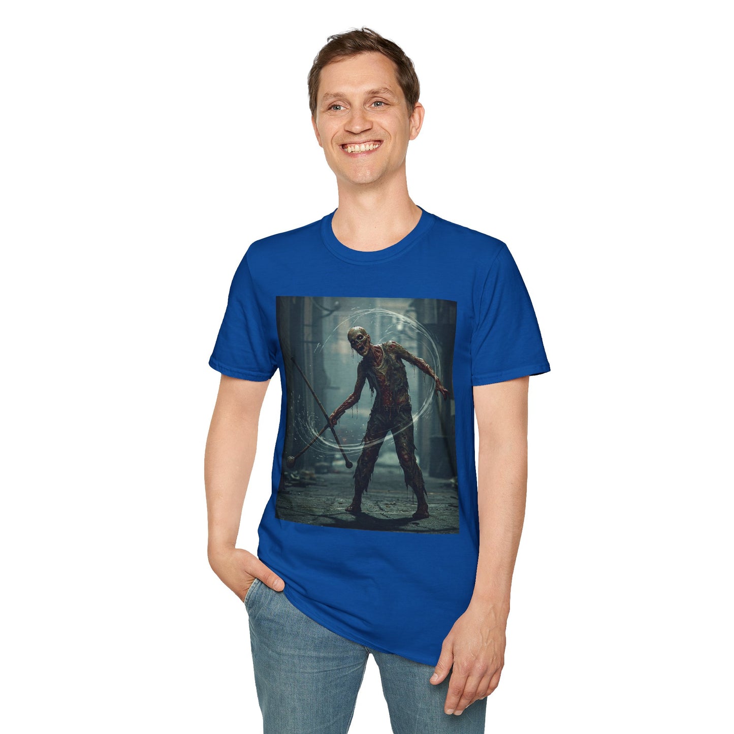 Unisex Softstyle Horror Graphic T-Shirt - Spooky Monster Design