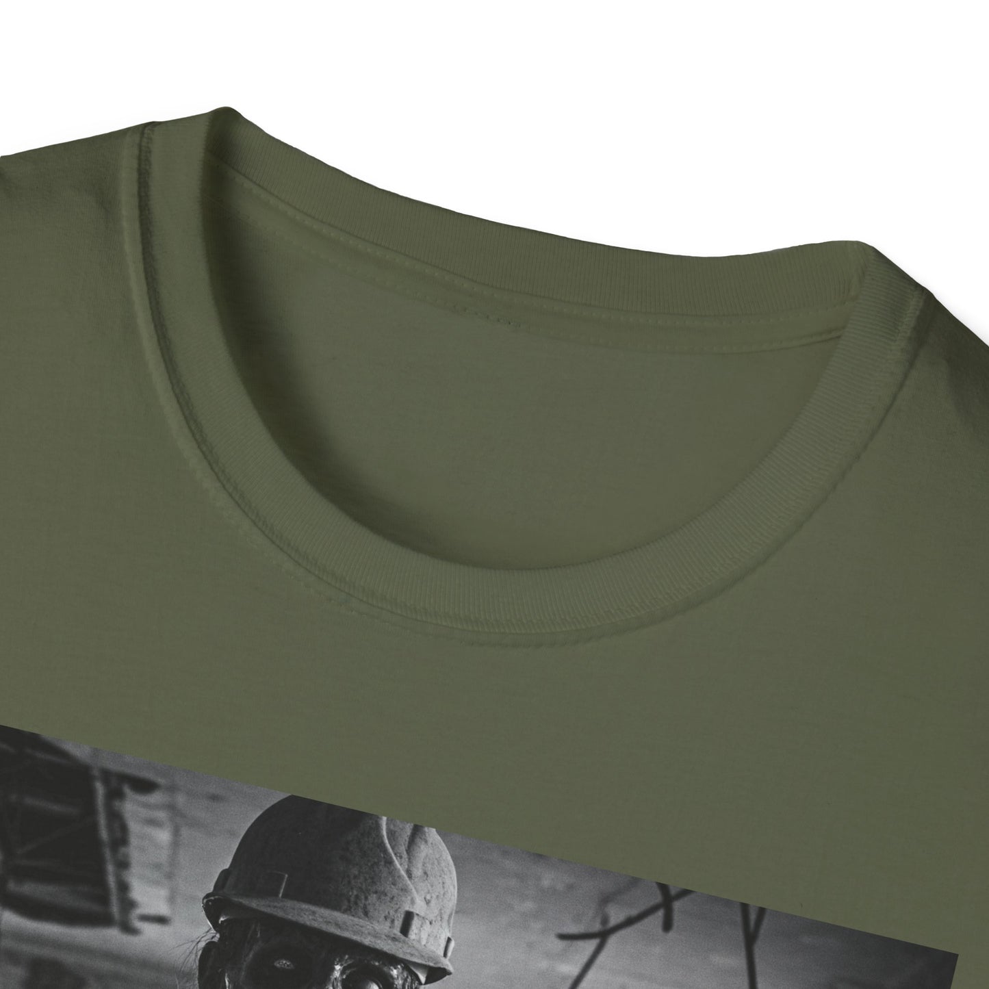 Unisex Softstyle T-Shirt with Creepy Monster Design - Perfect for Halloween and Horror Fans
