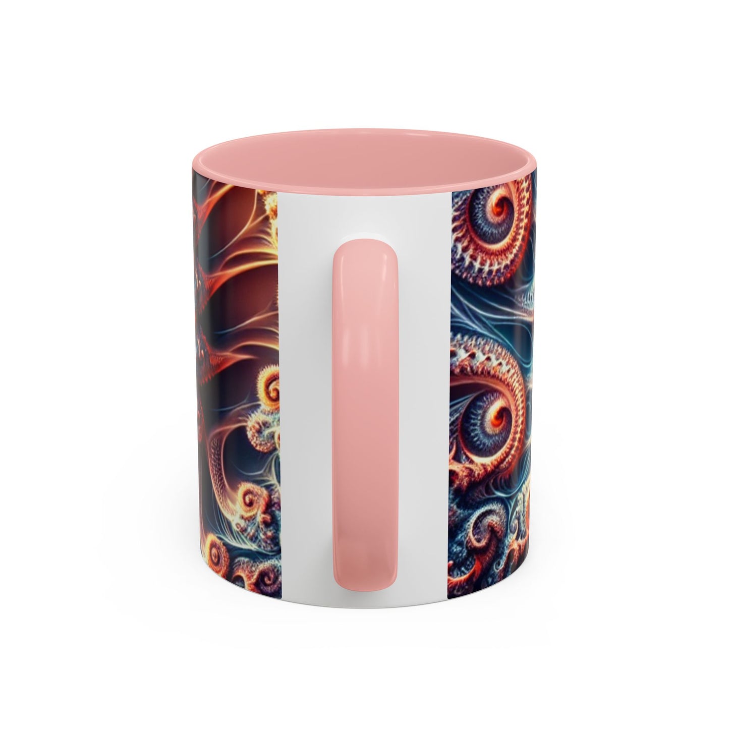 UK - Fractal Art Accent Coffee Mug - Vibrant Design for Home or Office
