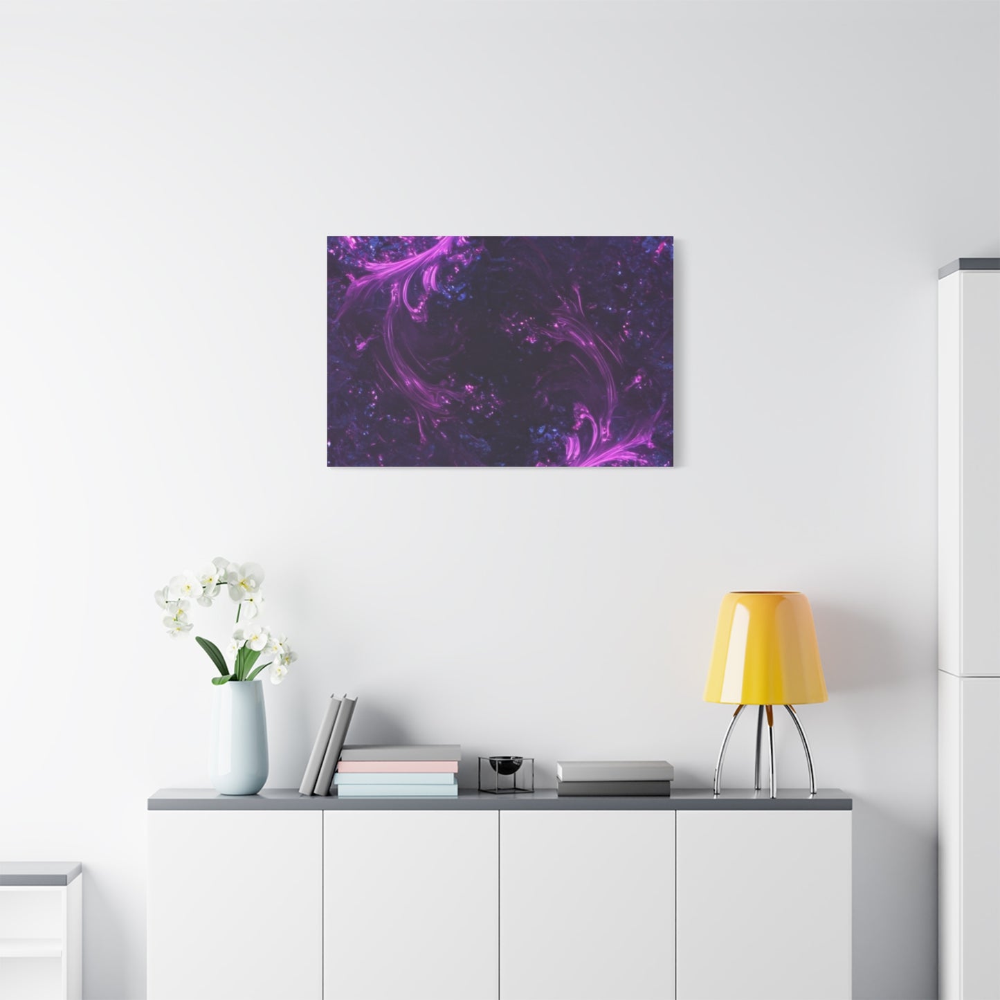 Abstract Purple Fractal Canvas Print - Artistic Wall Décor