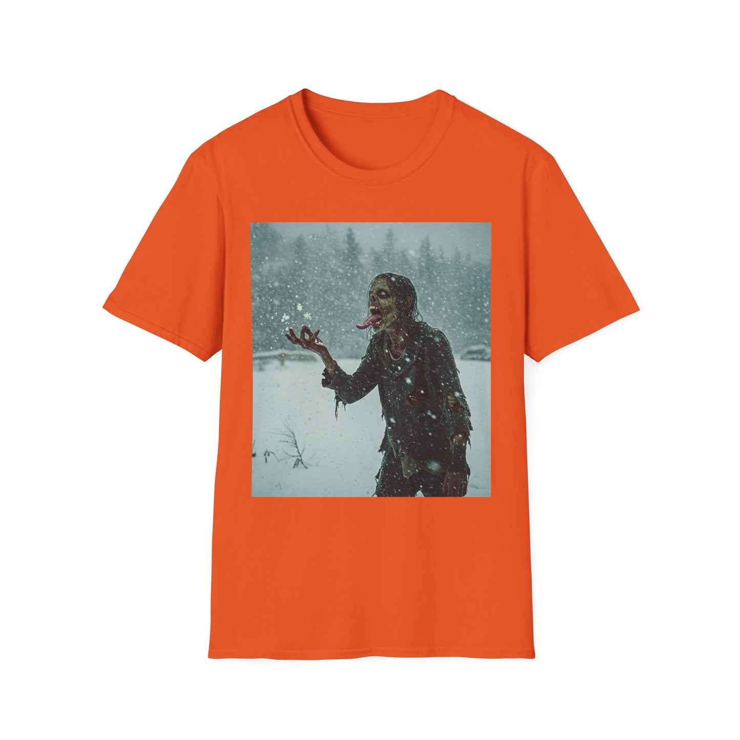 Chilling Horror Graphic Tee - Unisex Softstyle T-Shirt with Spooky Design