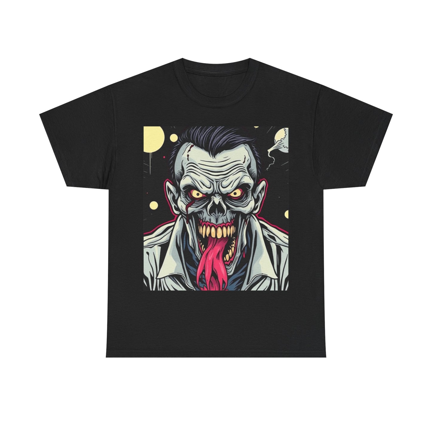 UK - Horror Graphic Tee - Unisex Heavy Cotton Shirt with Zombie Design