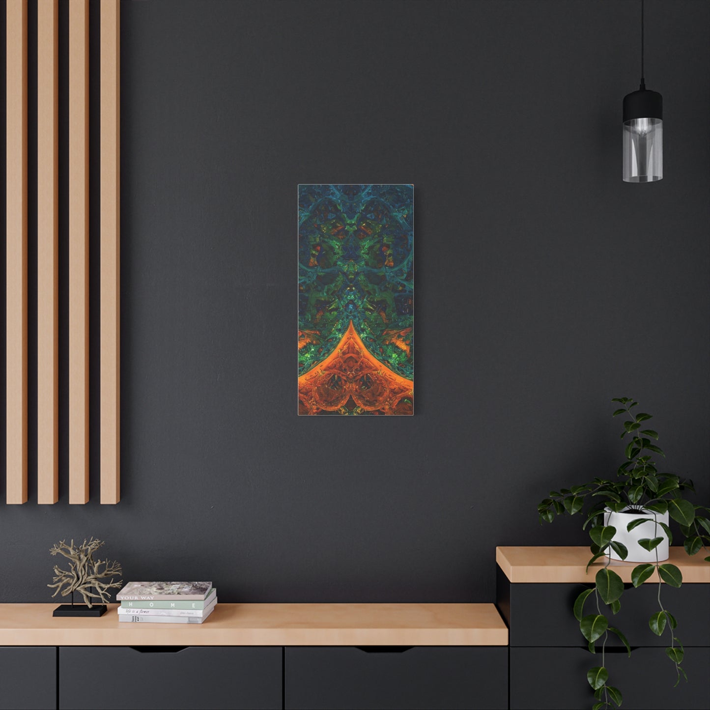 Vibrant Abstract Fractal Art Canvas Print