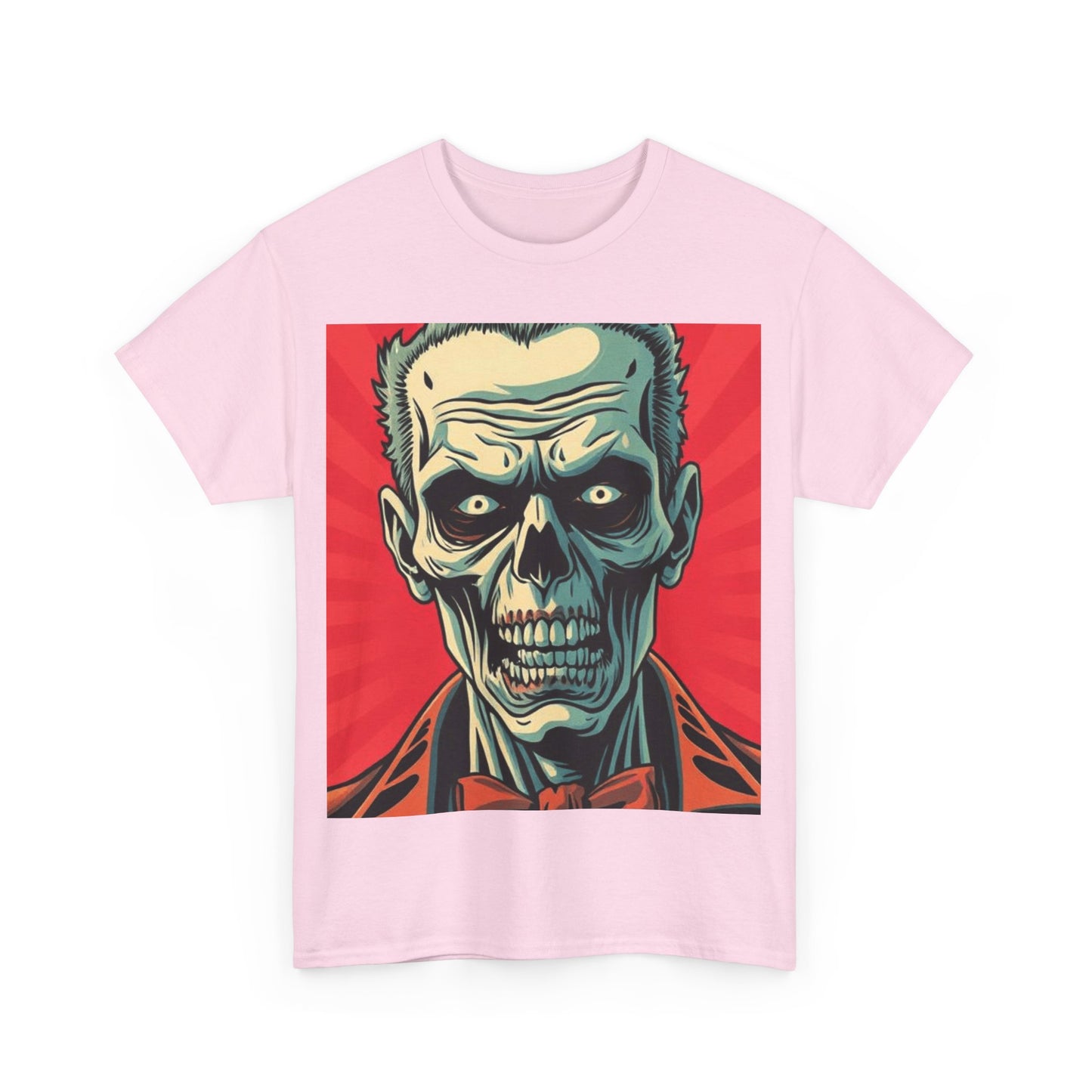 UK - Halloween Skelton Graphic Tee - Unisex Heavy Cotton Shirt