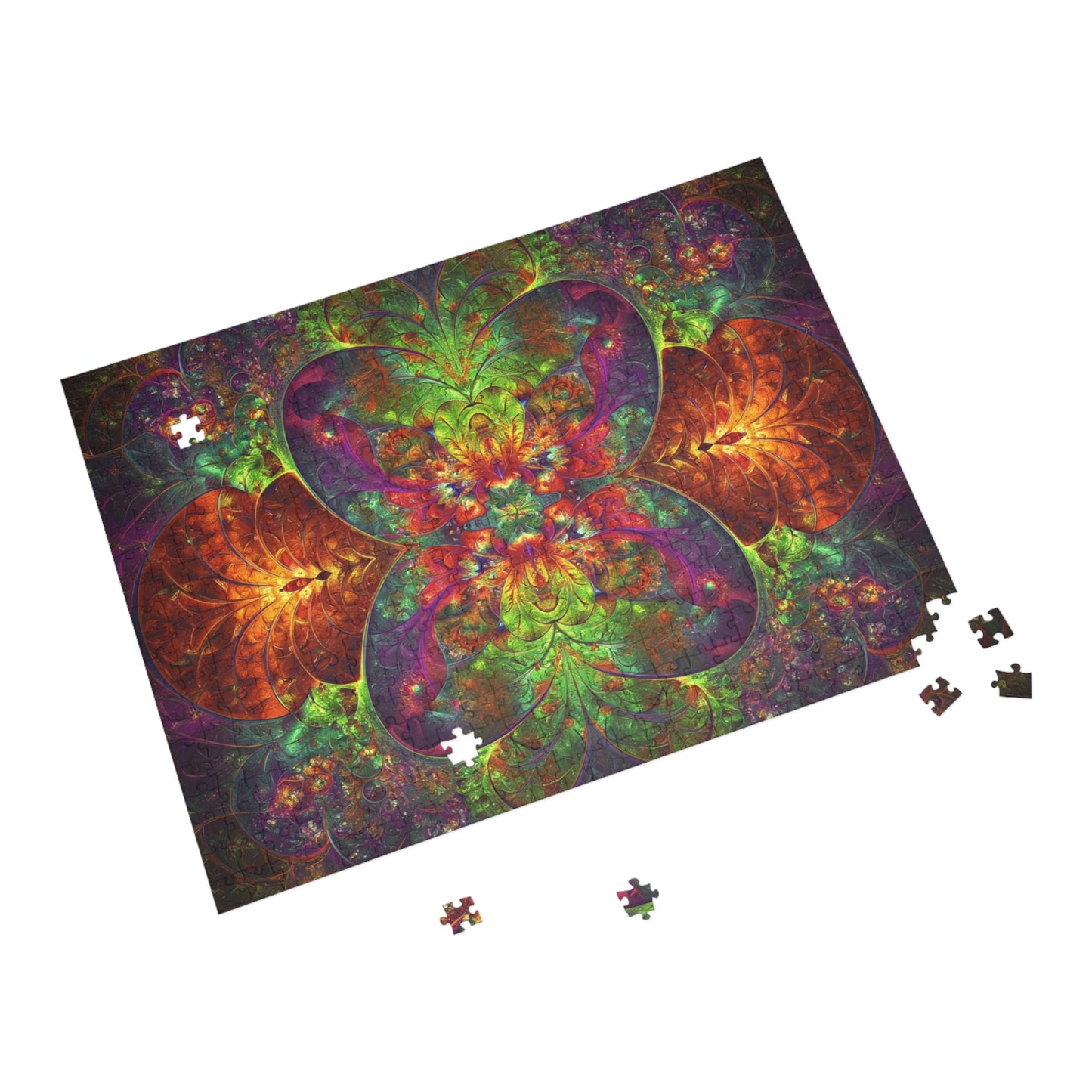 Colorful Mandala Puzzle (96, 252, 500, 1000-Piece) - Perfect for Family Game Night